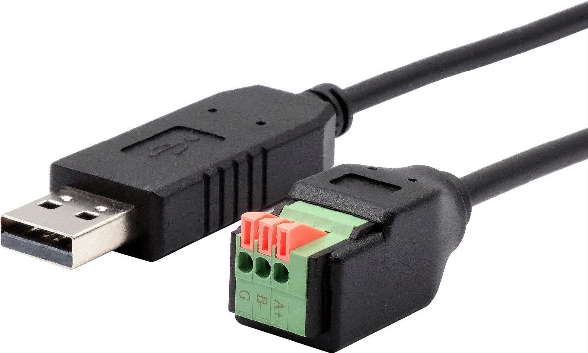 Exsys USB to Serial 1S RS-458 Cable FTDI Chipset with Terminal Block 3-pin Cable Digital/Data