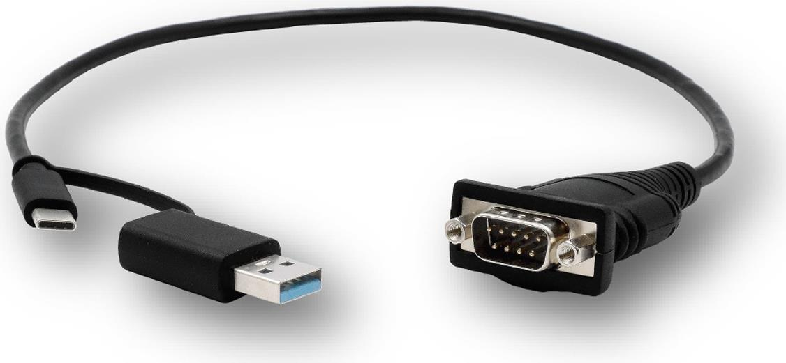 Exsys GmbH USB 2.0 C+A to 1S Serial RS-232 Port LED FTDI EX-23001