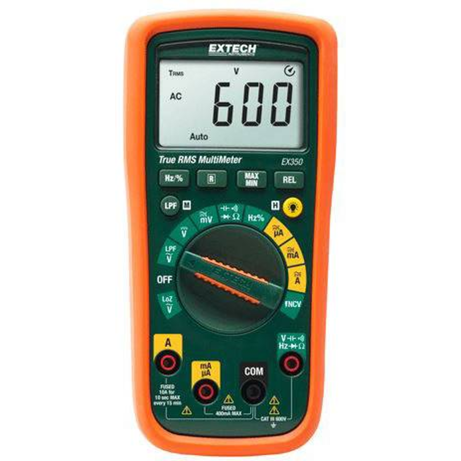 Extech EX350 Hand-held Multimeter Digital CAT III 600 V Display Counts 4000