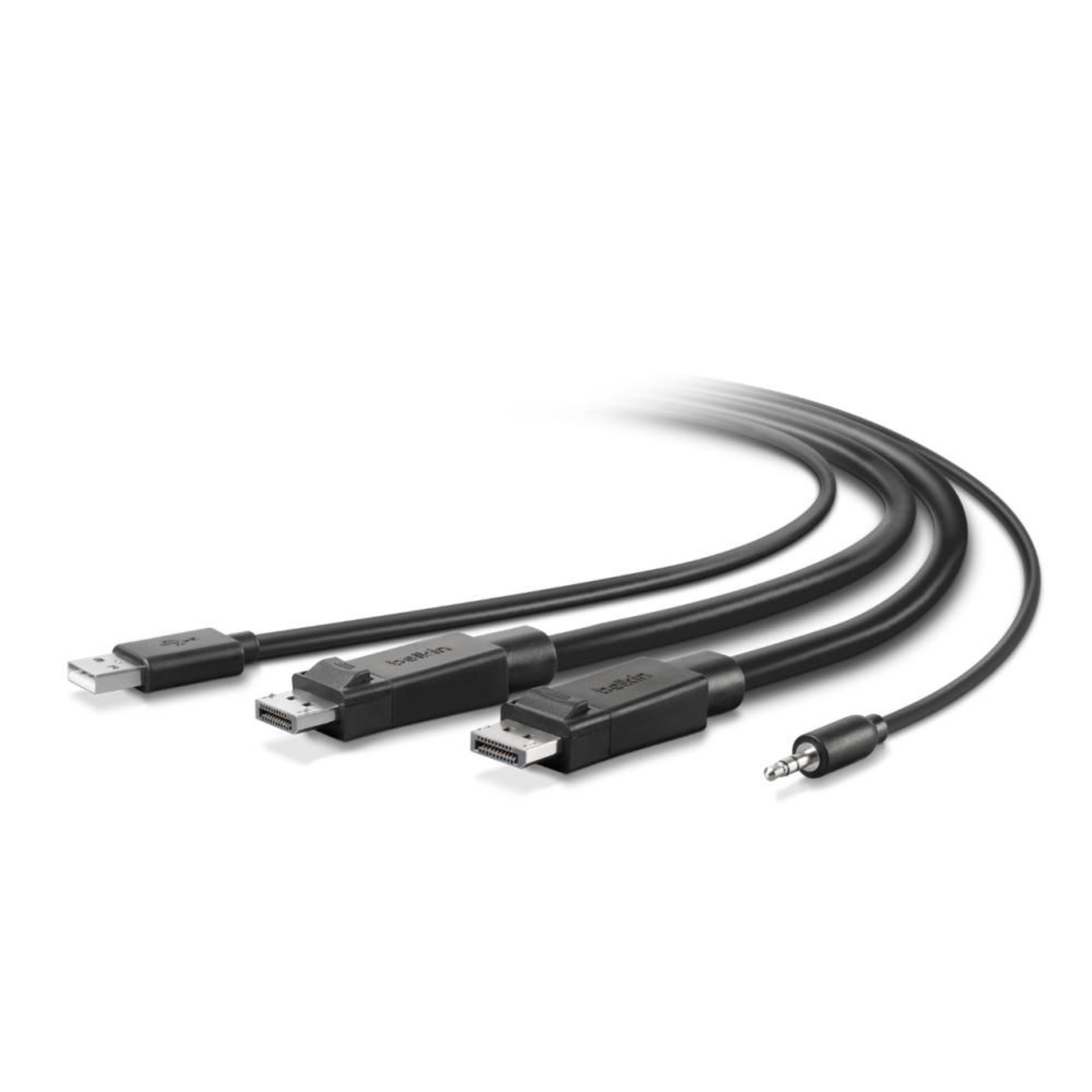 Belkin F1D9020B06T 1.8 M USB USB DisplayPort Black Male