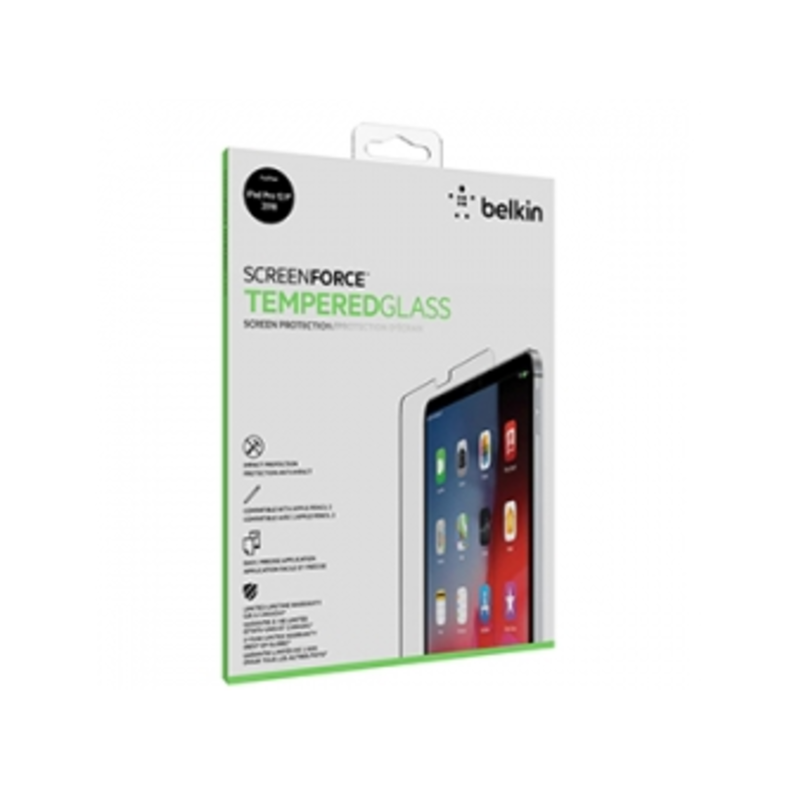 Belkin InvisiGlass Screen Predector for Mobile Phones Frame Colour Black for IPhone 11 Pro X XS