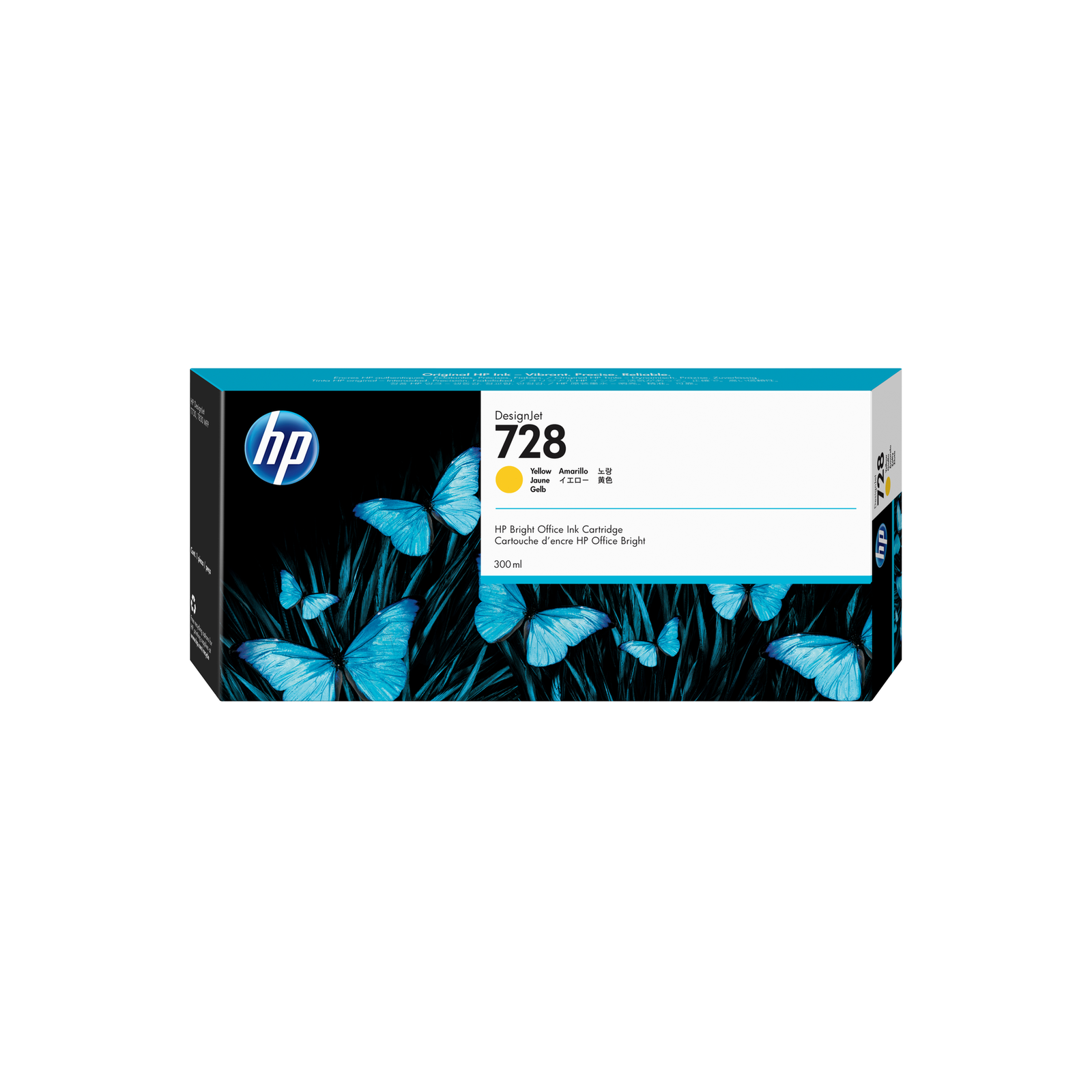 HPI 728 300 Ml Yellow Original DesignJet Ink Cartridge for DesignJet T730 T830