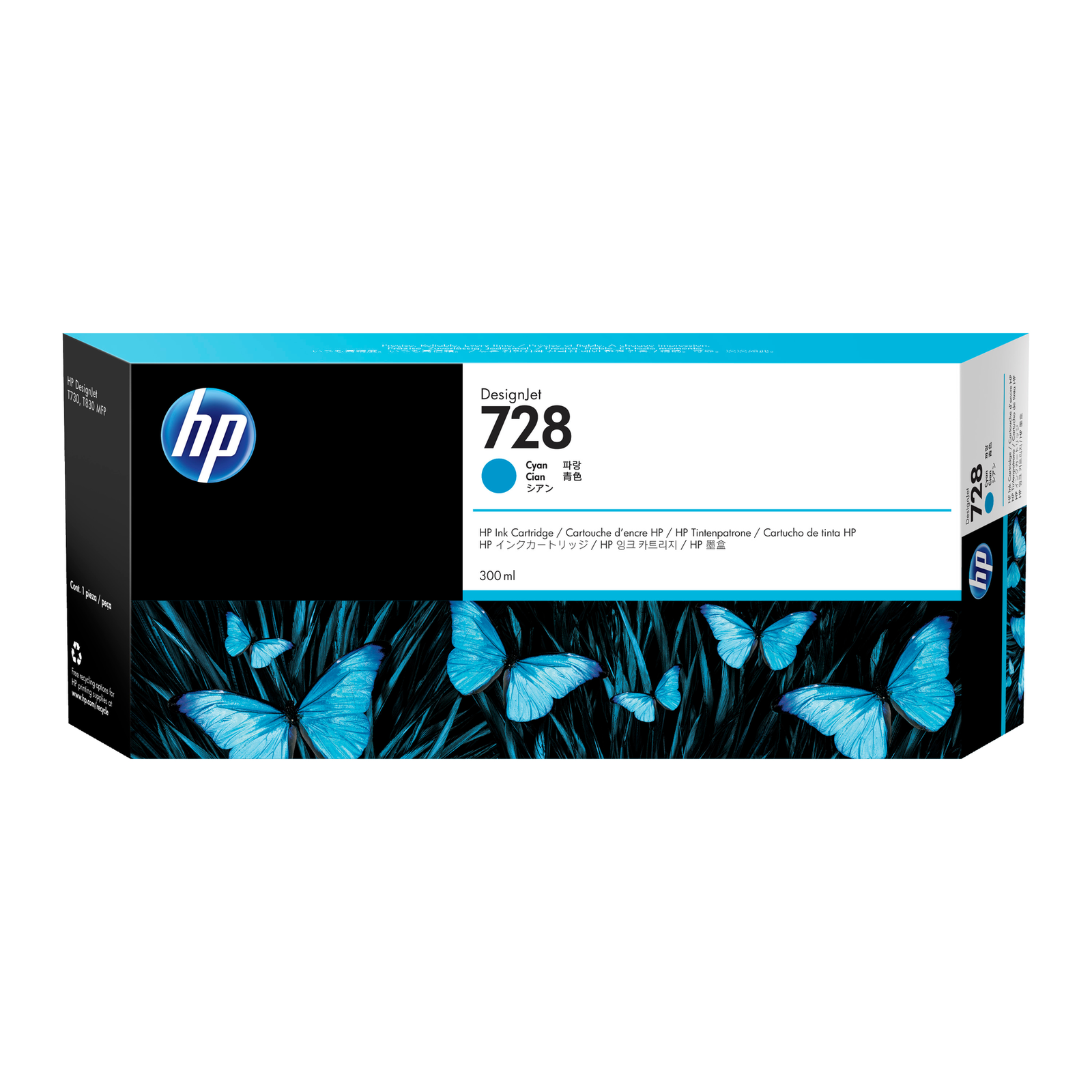 HPI Ink Cardridge 728 F9K17A cyan
