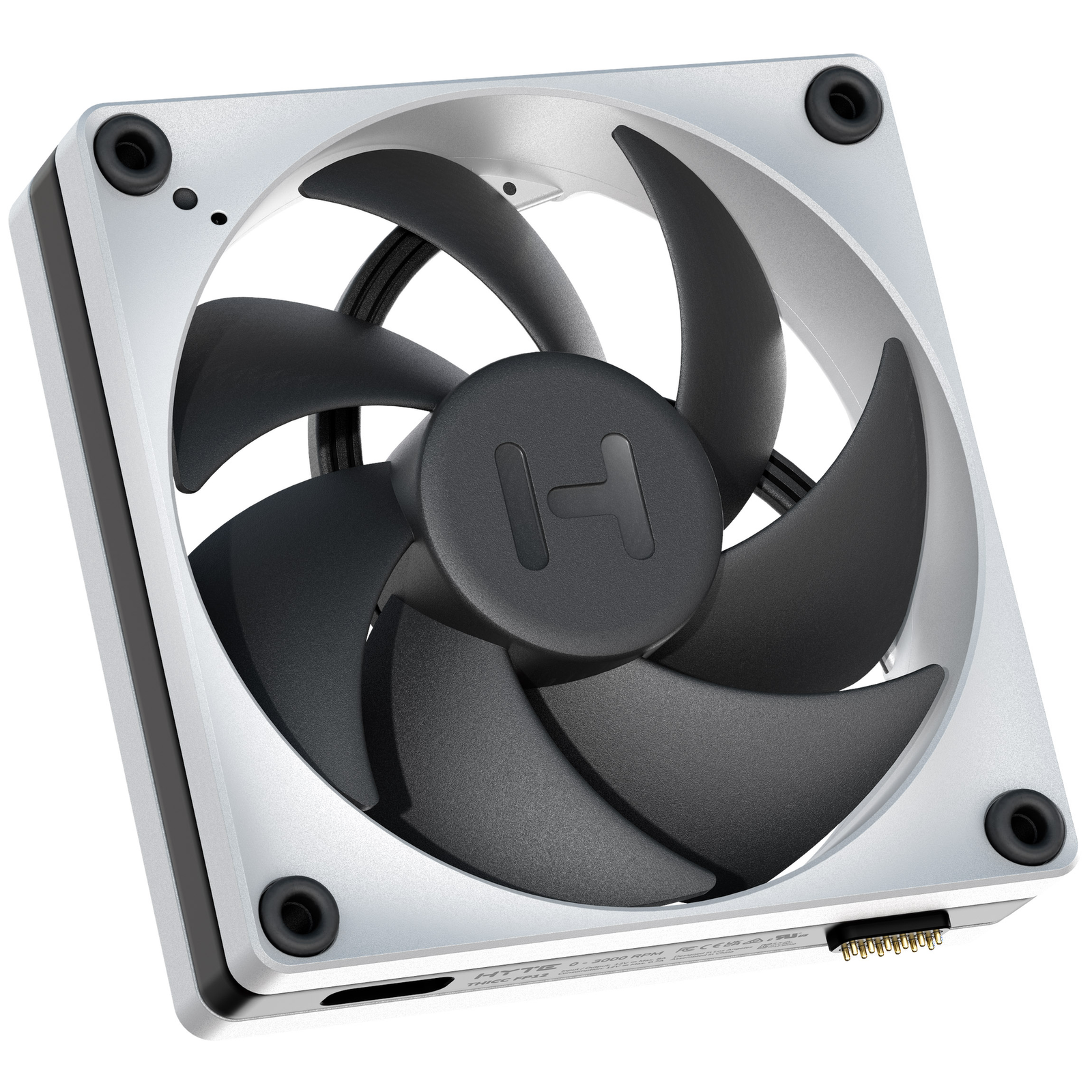 HYTE Set of 3 Thicc FP Case Fans with Nexus Controller 12cm (Black/White)