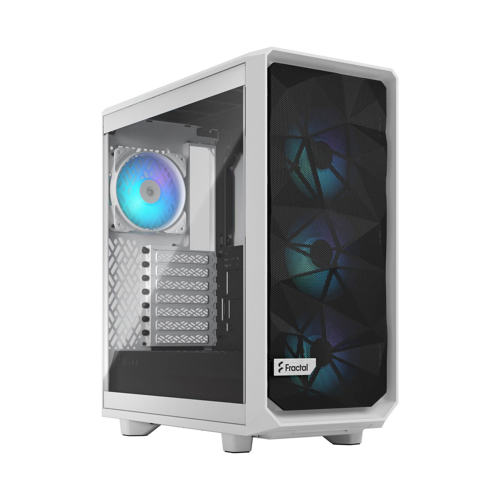 FRACTAL DESIGN Case Meshify 2 Compact White TG Clear RGB