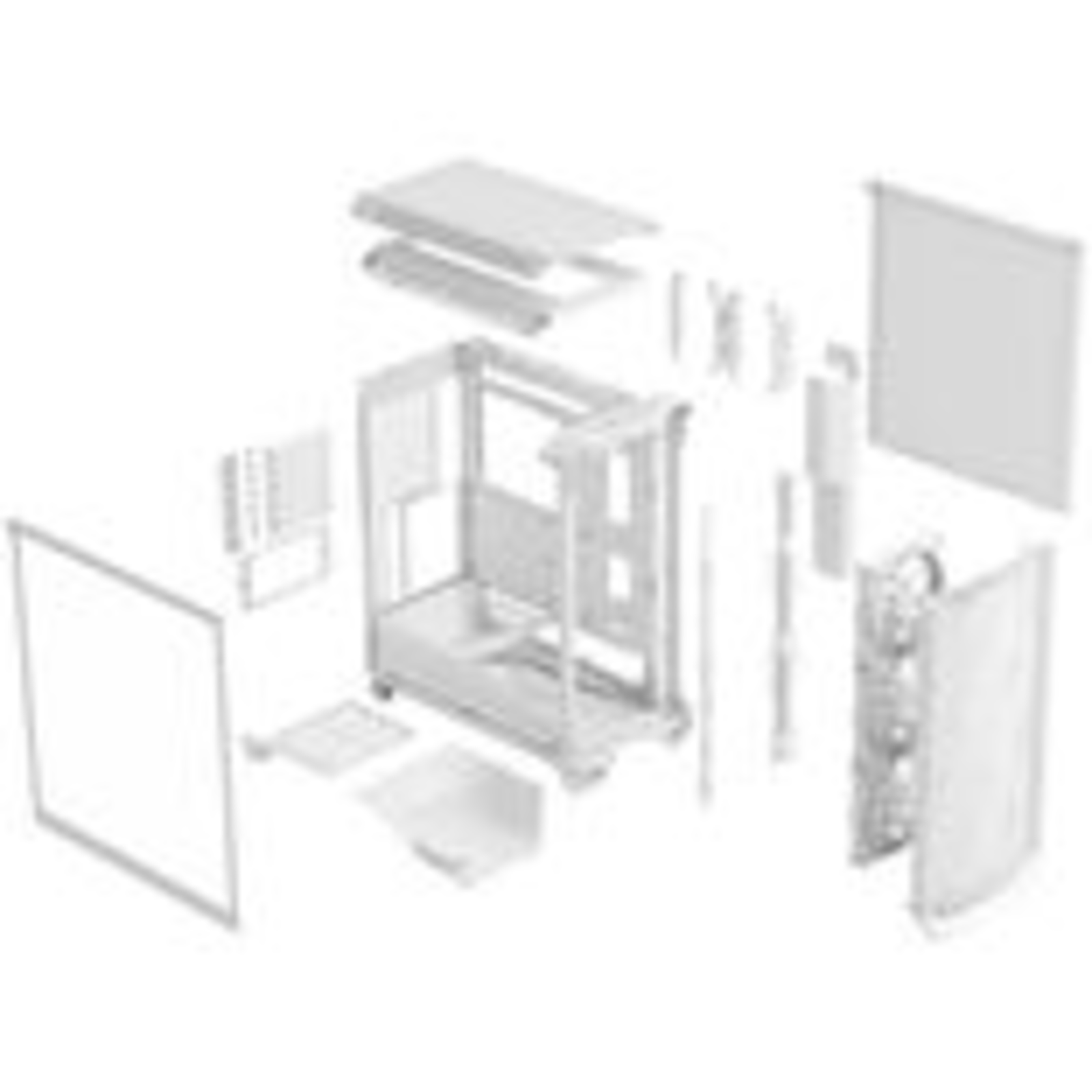 Fractal Design Meshify 3 White RGB TG Light Tint Case