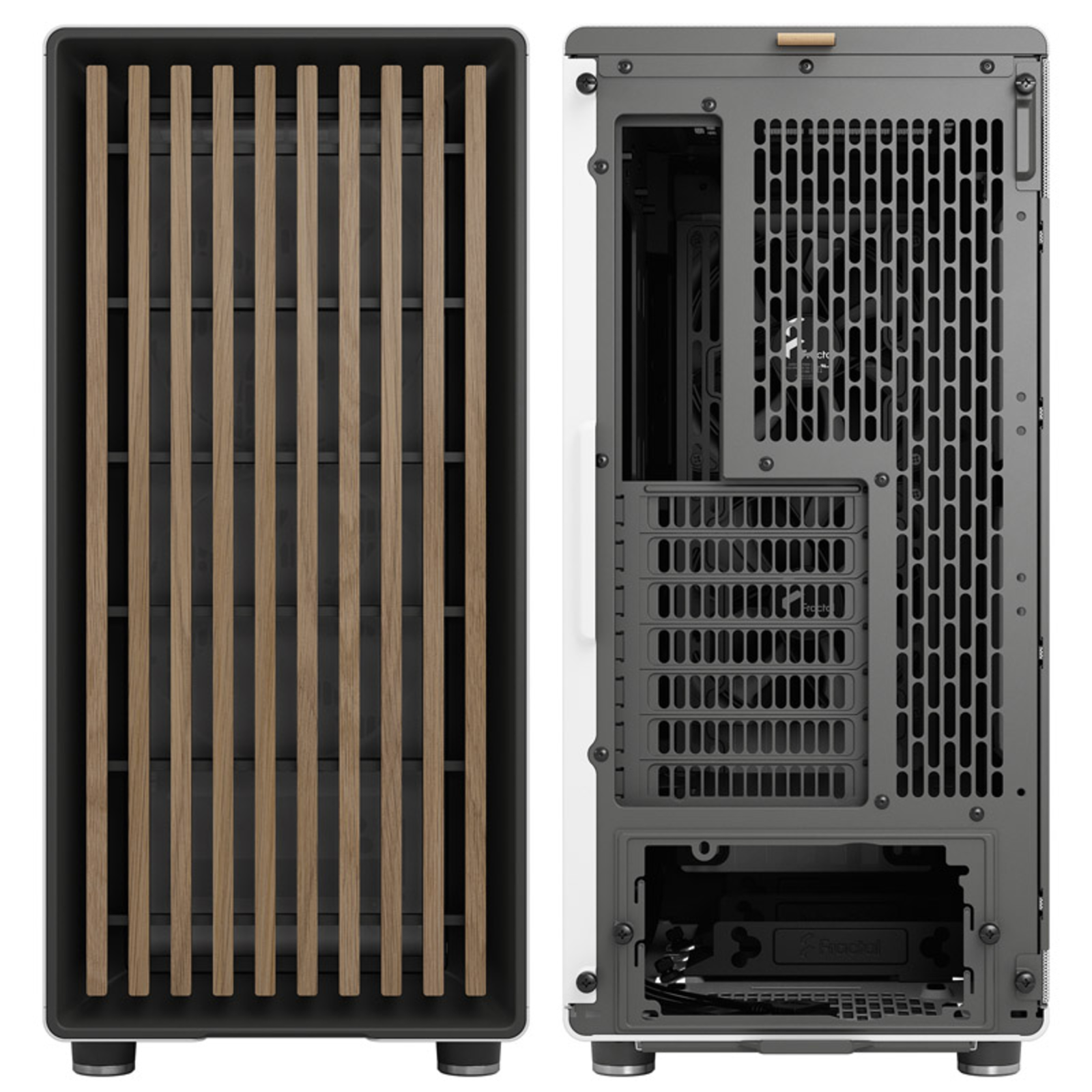 Fractal Design North Tower ATX No Power Supply White