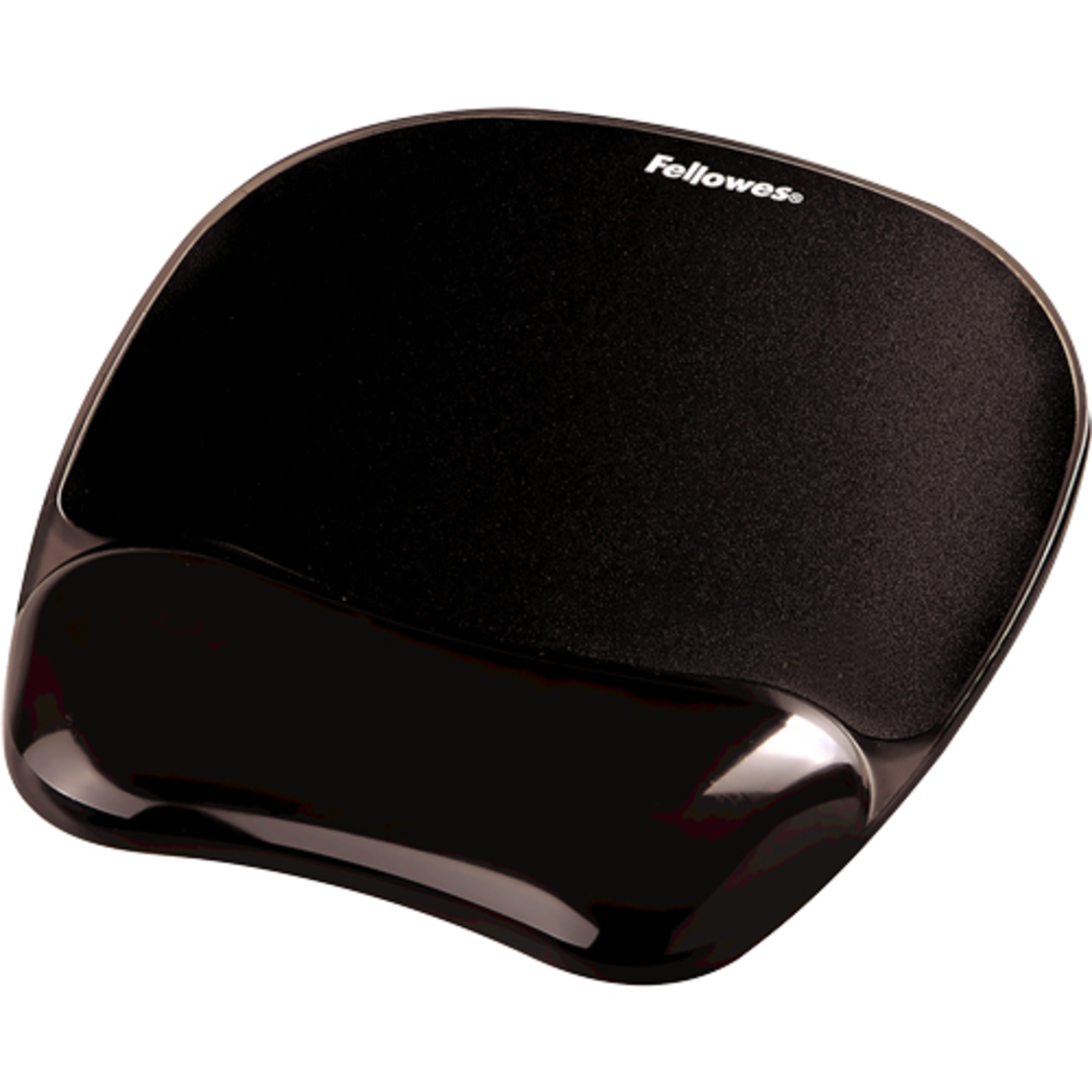 Fellowes Mouse And Wrist Pad CRYSTAL Gel Black