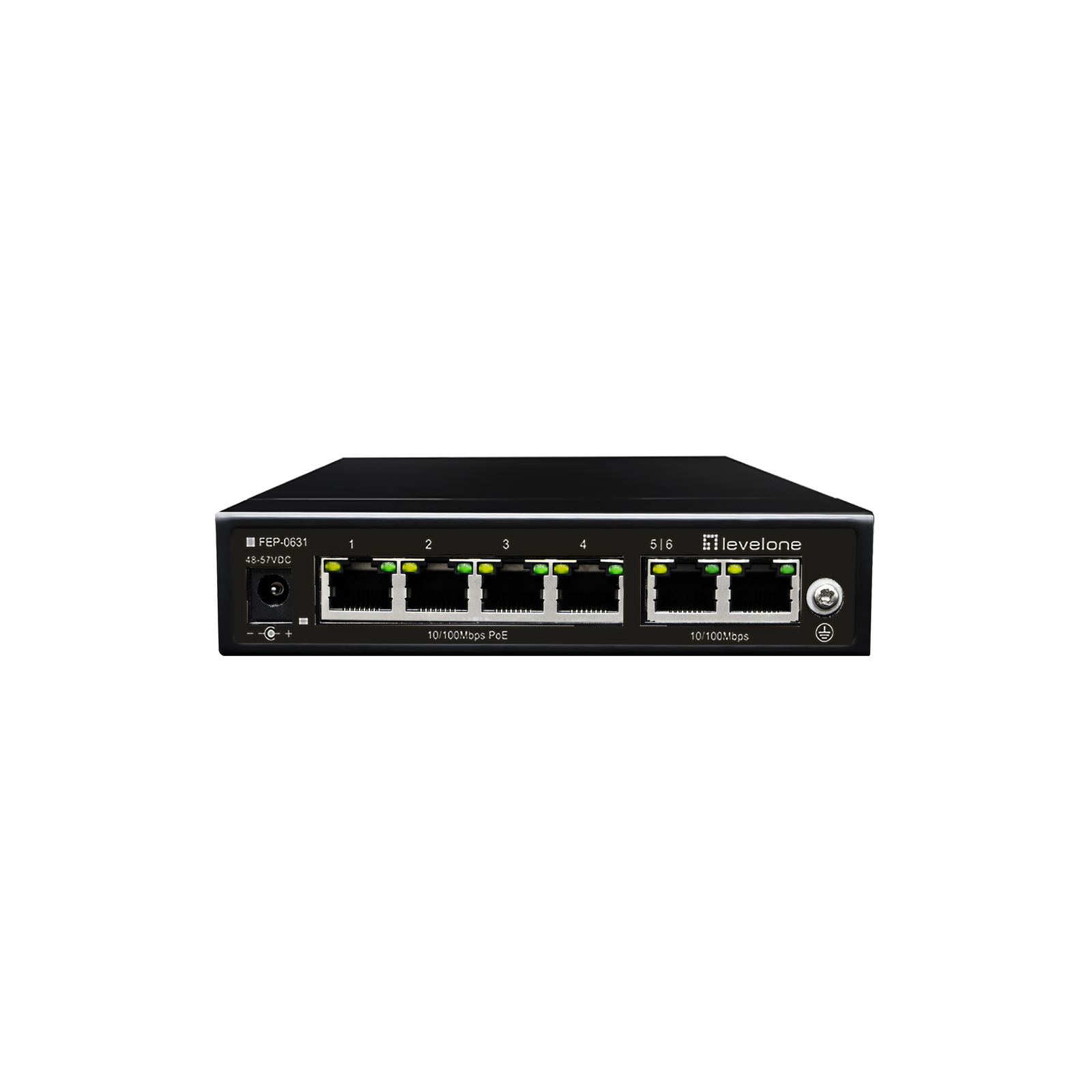 LevelOne Switch 6x FE FEP-0631 60W 4xPoE+