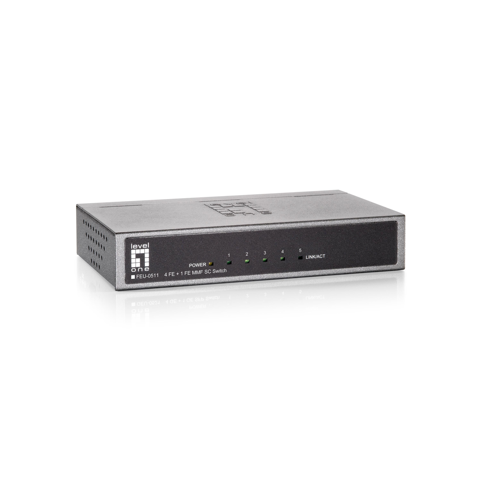 LevelOne Switch 4x FEU-0511 1x SCmm Fibre Metal