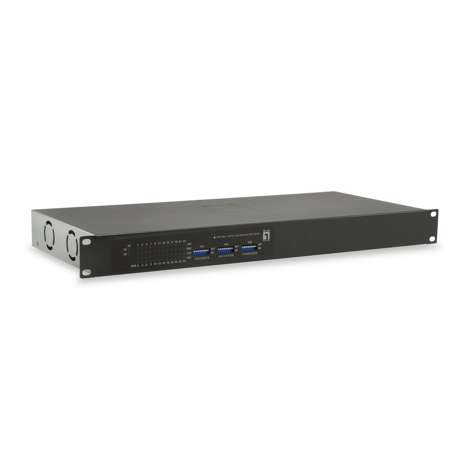 LevelOne Switch 24x FE FGP-2601 2xGE 19