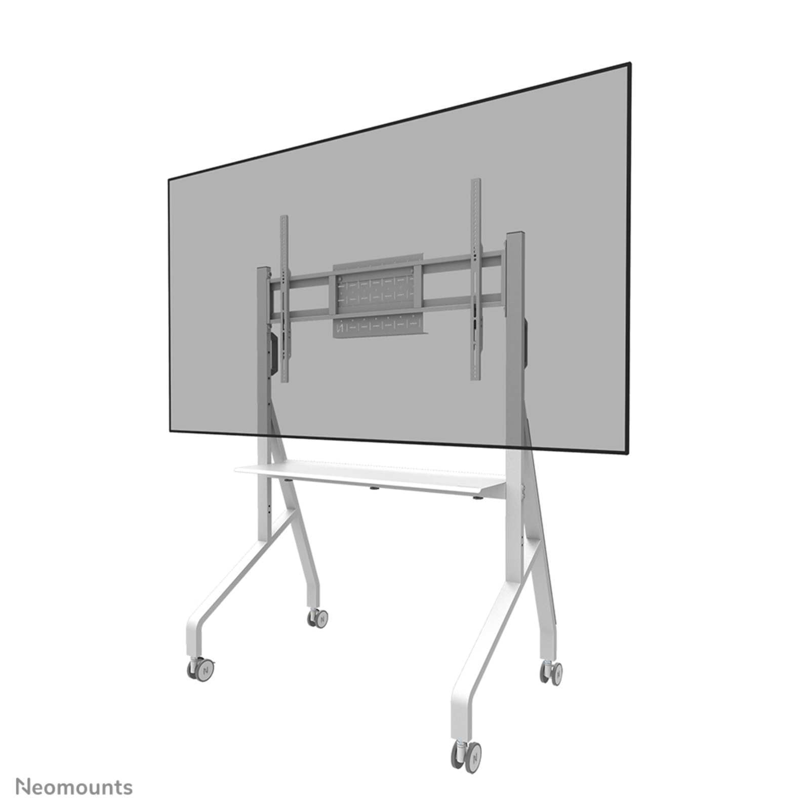Neomounts Floor Stand Multimedia Trolley White Steel Flat Screen 76 Kg 10 Kg