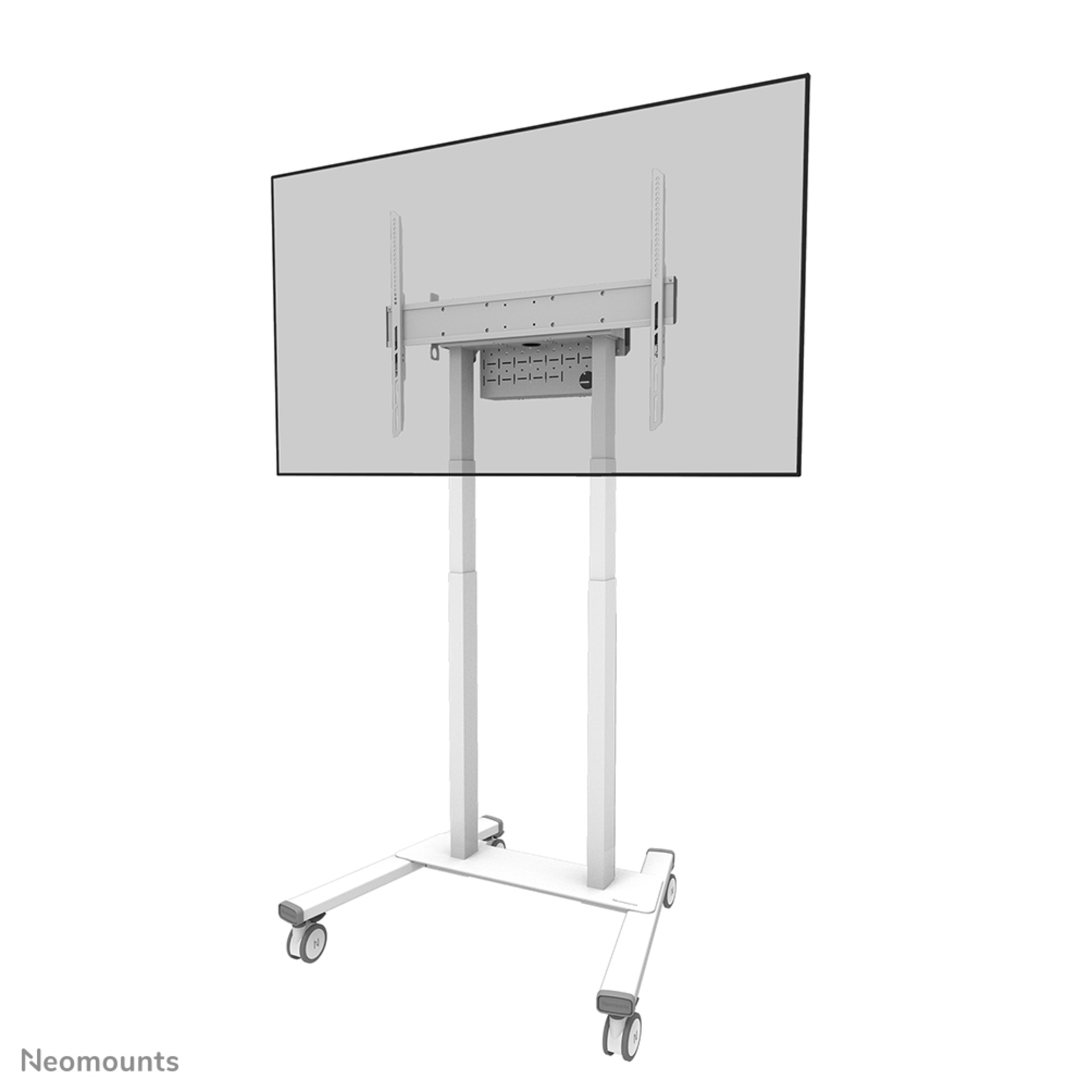 Neomounts Motorised Floor Stand Flat Screen TVs up to 100 Inch 254cm 110 Kg White