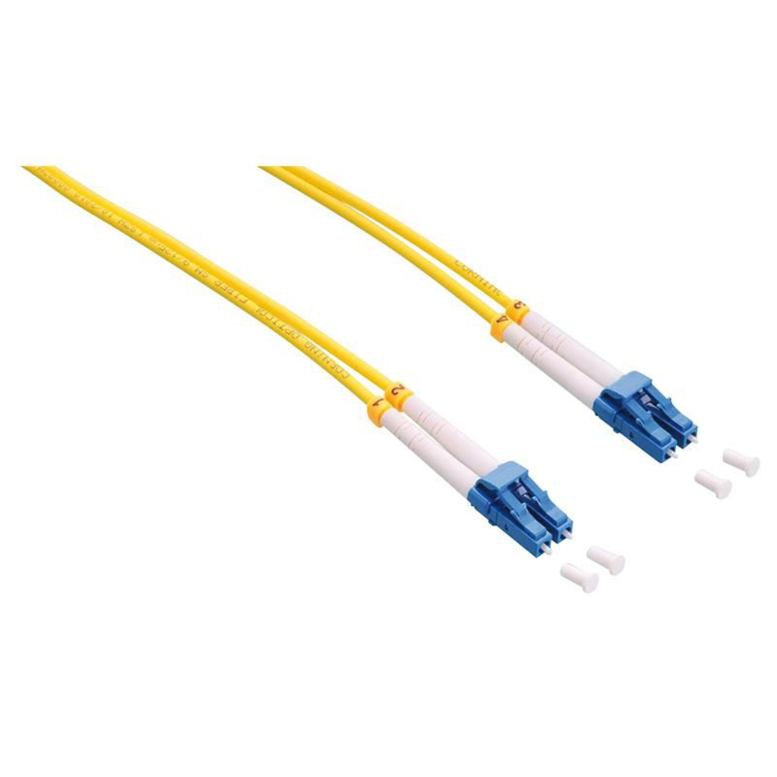 LogiLink Fibre Optic Patch Cable OS2 LC-LC Duplex Single Mode Yellow 20 M