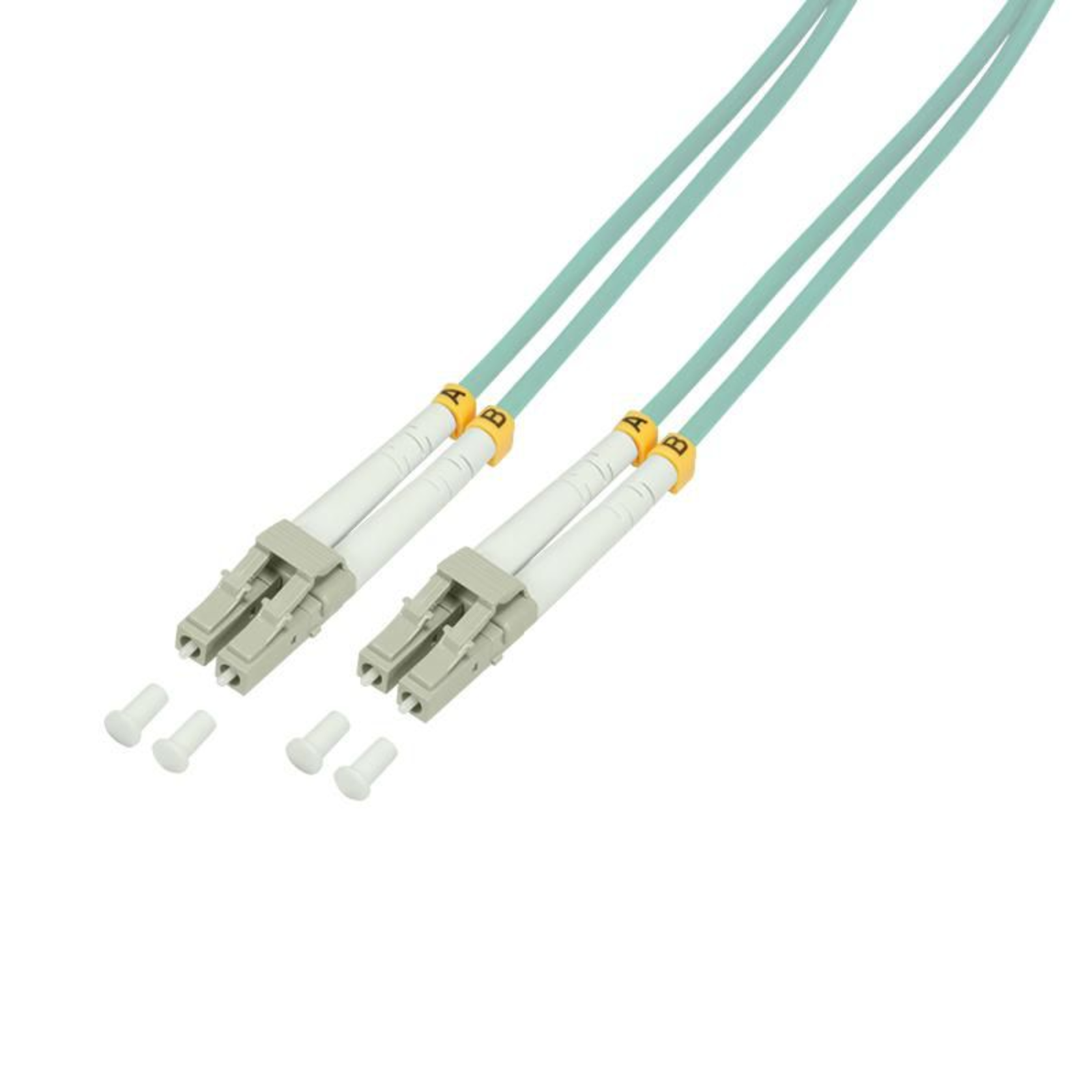 Logilink Patch Cable LC Multi-Mode M 50cm Fiber Optic 50125 Micrometer OM3 Halogen-free Aquamarine