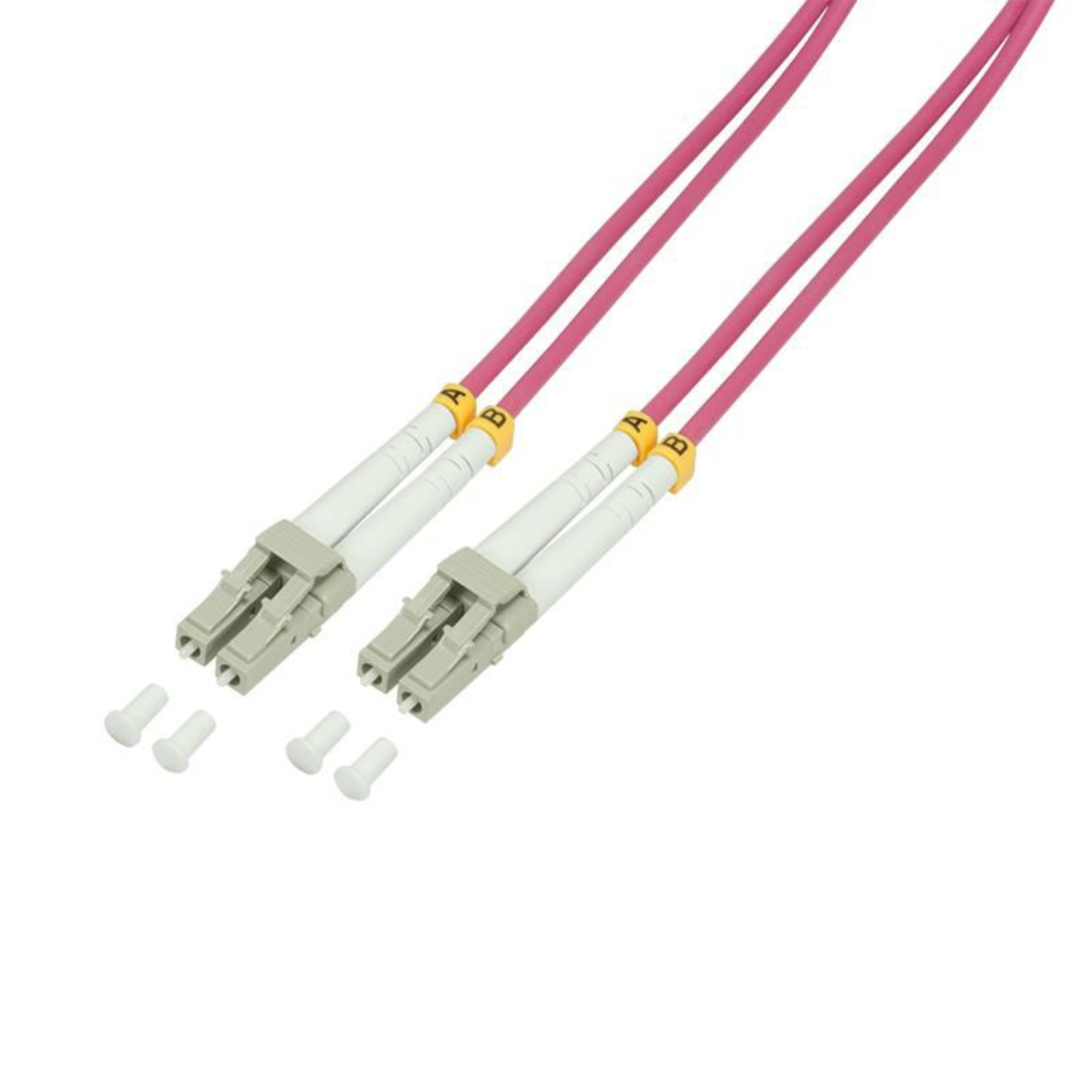 Logilink Patch Cable LC Multi-Mode M 1 Fiber Optic 50125 Micrometer OM4 Halogen-free Erikaviolet