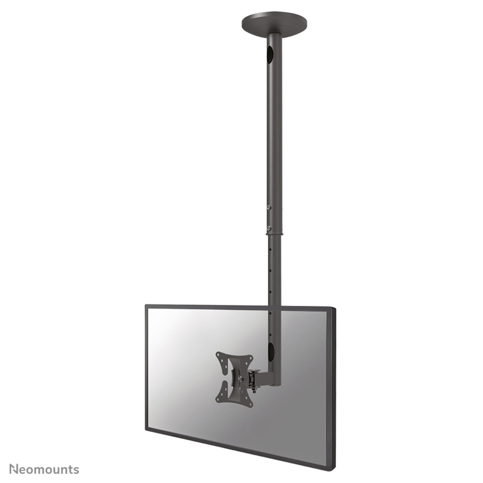 Neomounts 10-30 Inch Flatscreen Ceiling Mount Height Adjustable Max 20KG Black