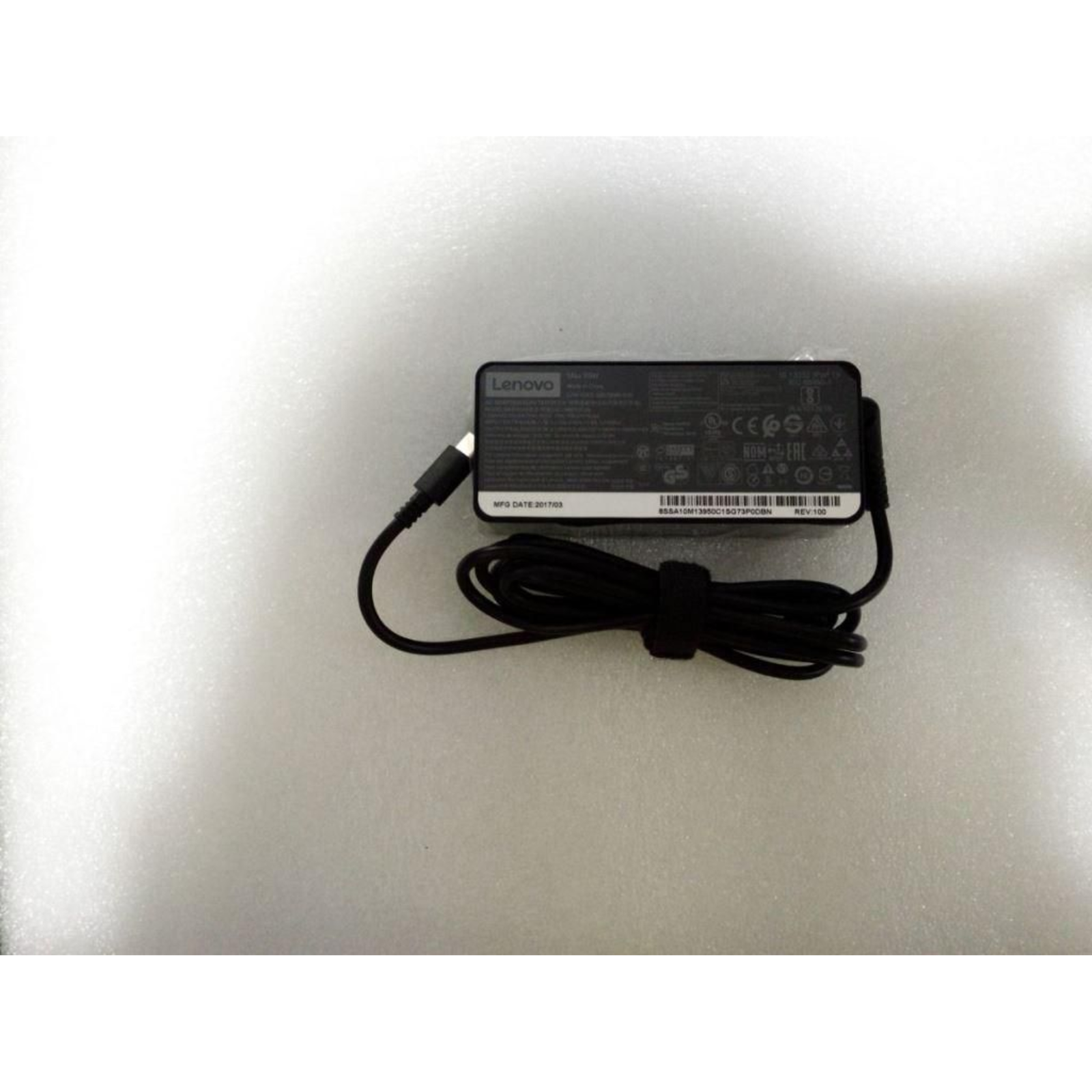 Lenovo AC Adapter 65W USB Type-C Includes Power Cable