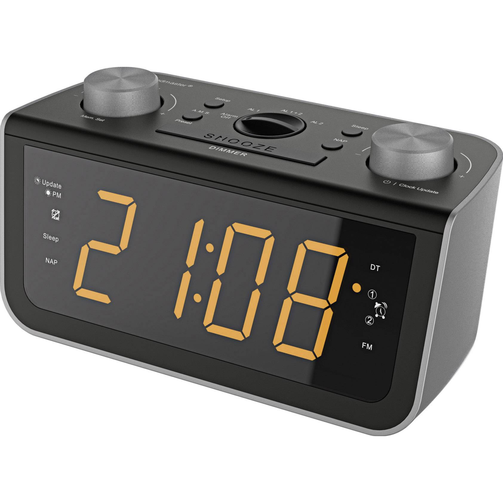 soundmaster FUR5005 Radio Alarm Clock FM Black