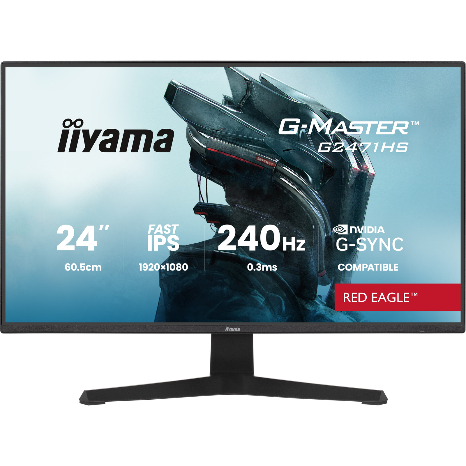 Iiyama G-Master G2471HS-B1 24inch Fast IPS Flat Screen (TFT/LCD) 24inch
