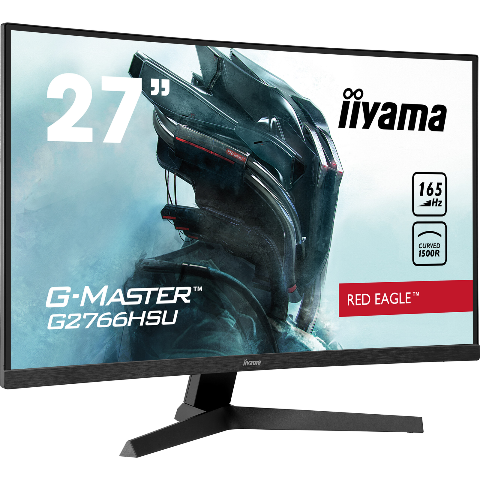 iiyama G-MASTER Red Eagle G2766HSU-B1 LED-Monitor 27inch Curved 1500R 165 Hz