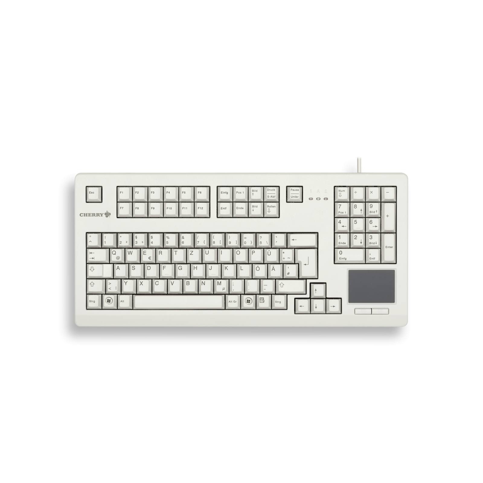 Cherry TAS TouchBoard G80-11900 Corded DE-Layout Light Grey