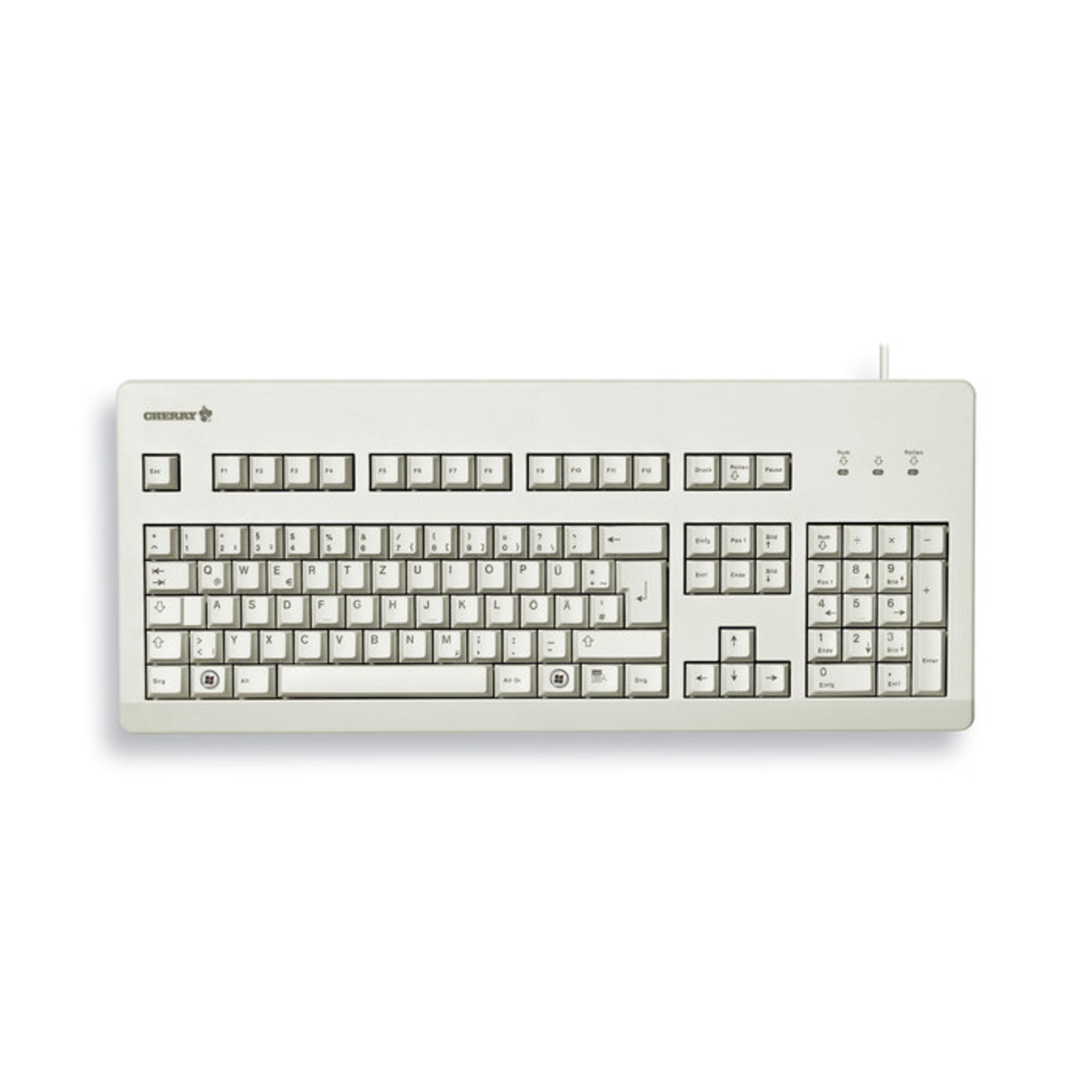Cherry TAS G80-3000 Corded DE-Layout Light Grey BLACK Switch
