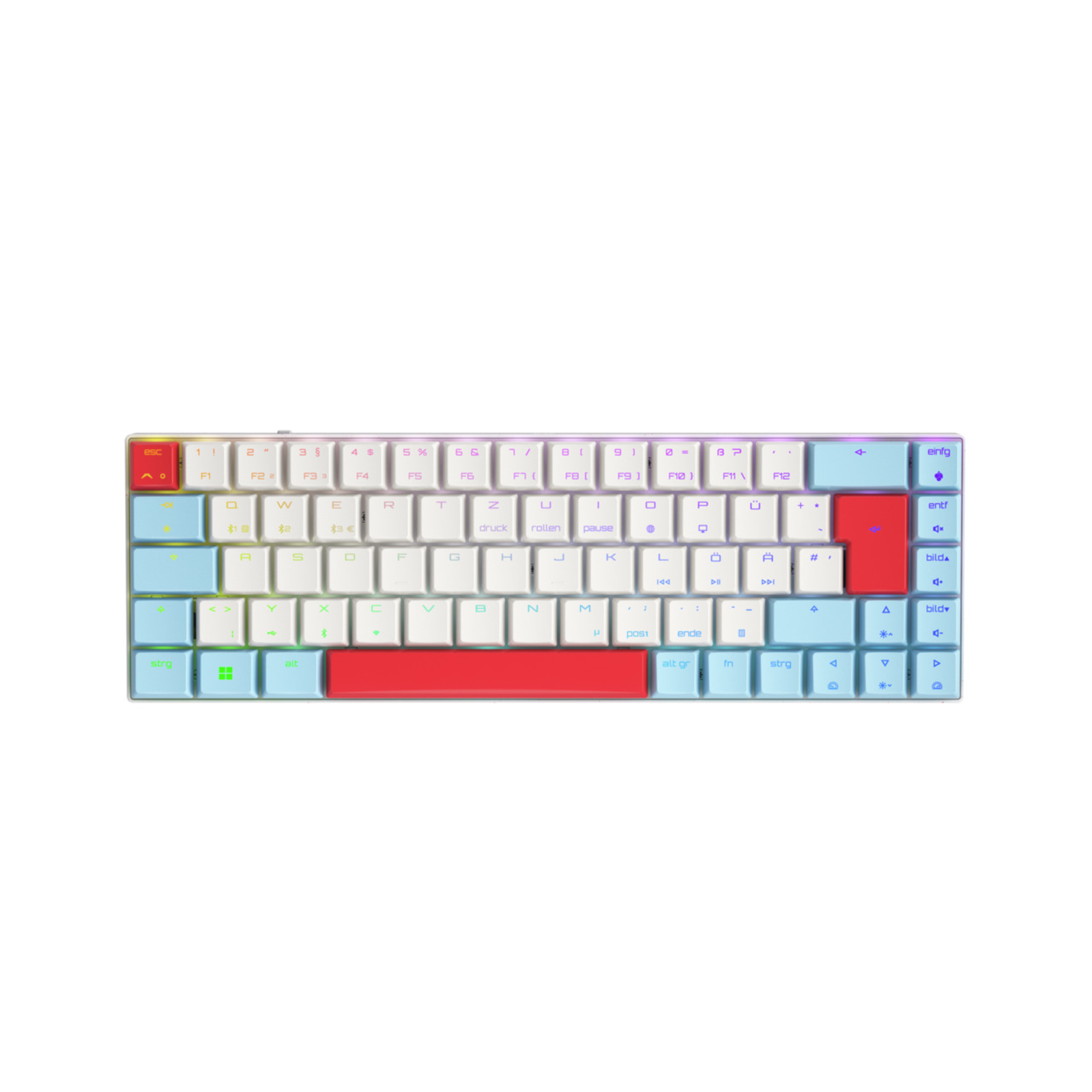 Cherry MX-LP 2.1 Compact Wireless DE WHITE Wireless Mechanical
