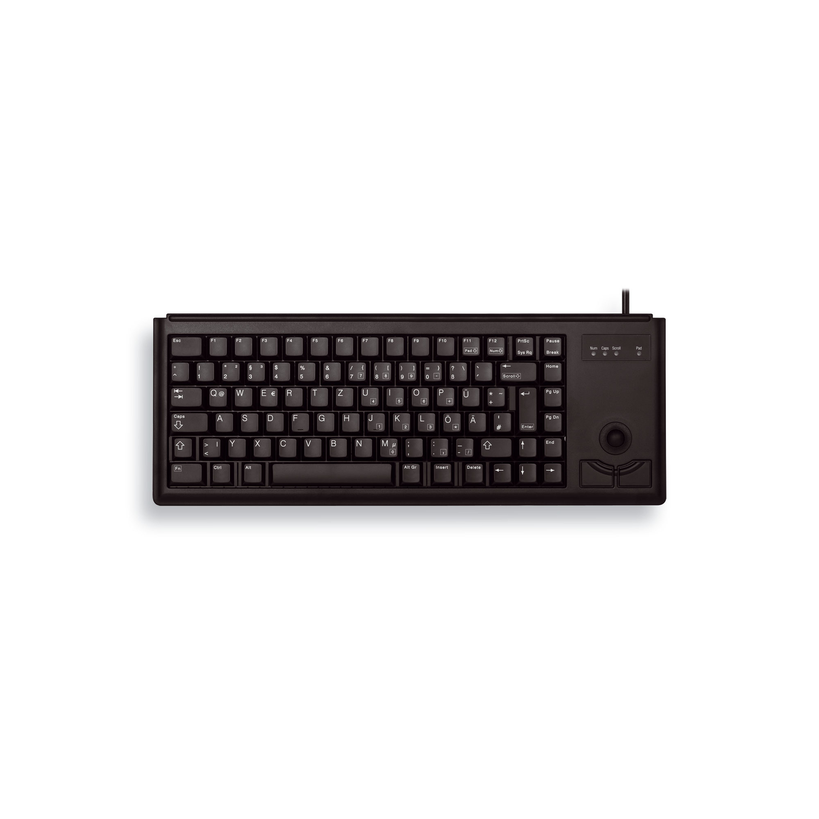 Cherry TAS G84-4400 Corded DE-Layout Black TRACKBALL USB