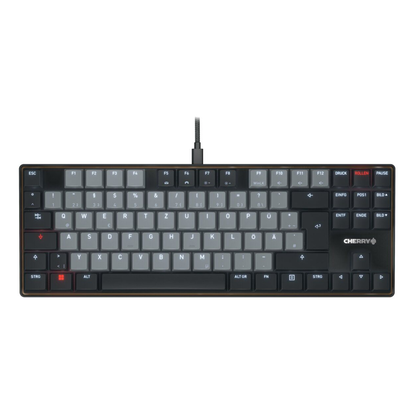 Cherry Keyboard Corded Mechanical MX LP 2.0 Ivory QWERTZ