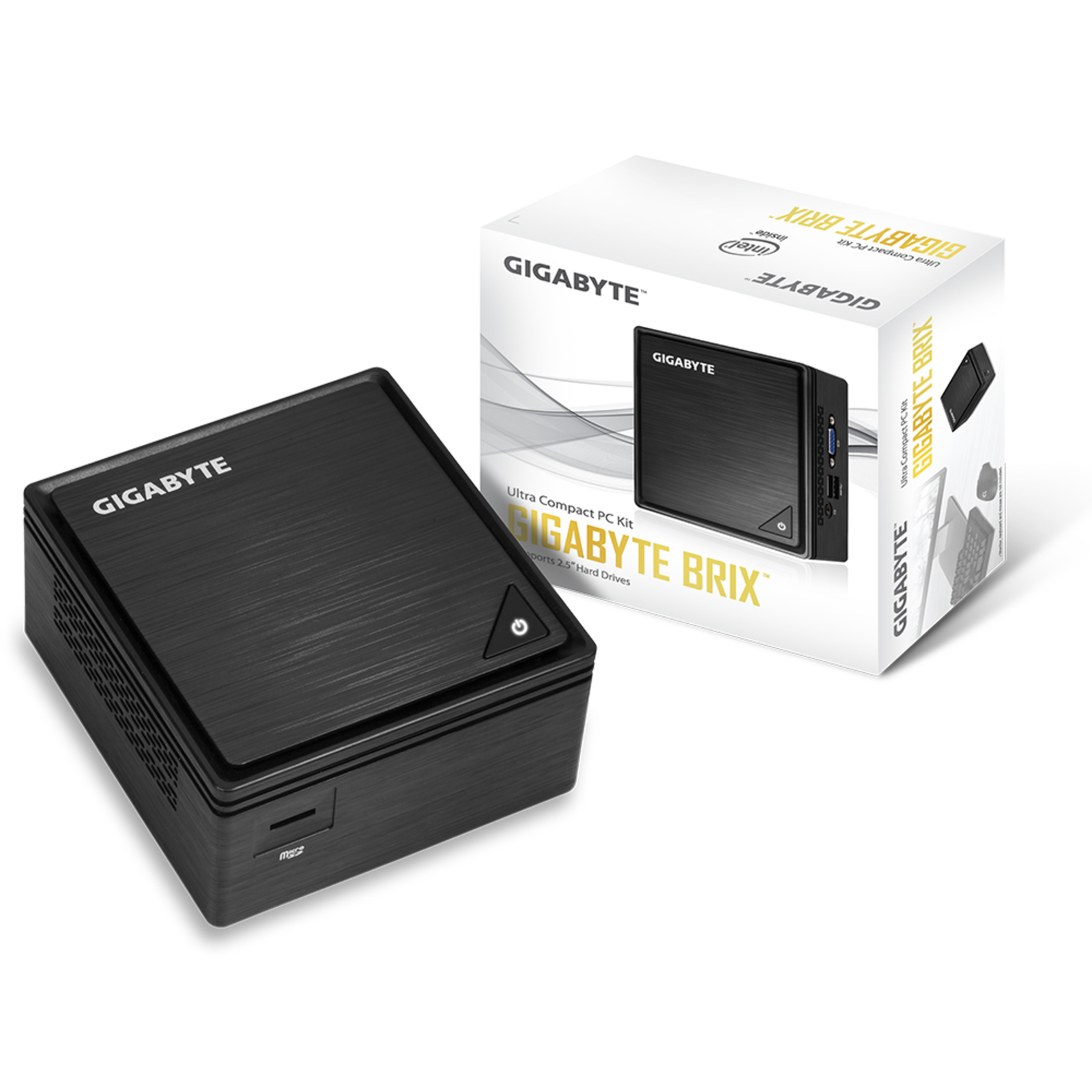 GIGABYTE Brix Barebone GB-BPCE-3455 Intel Celeron J3455 4x 1,50GHz DDR3 SO-DIMM