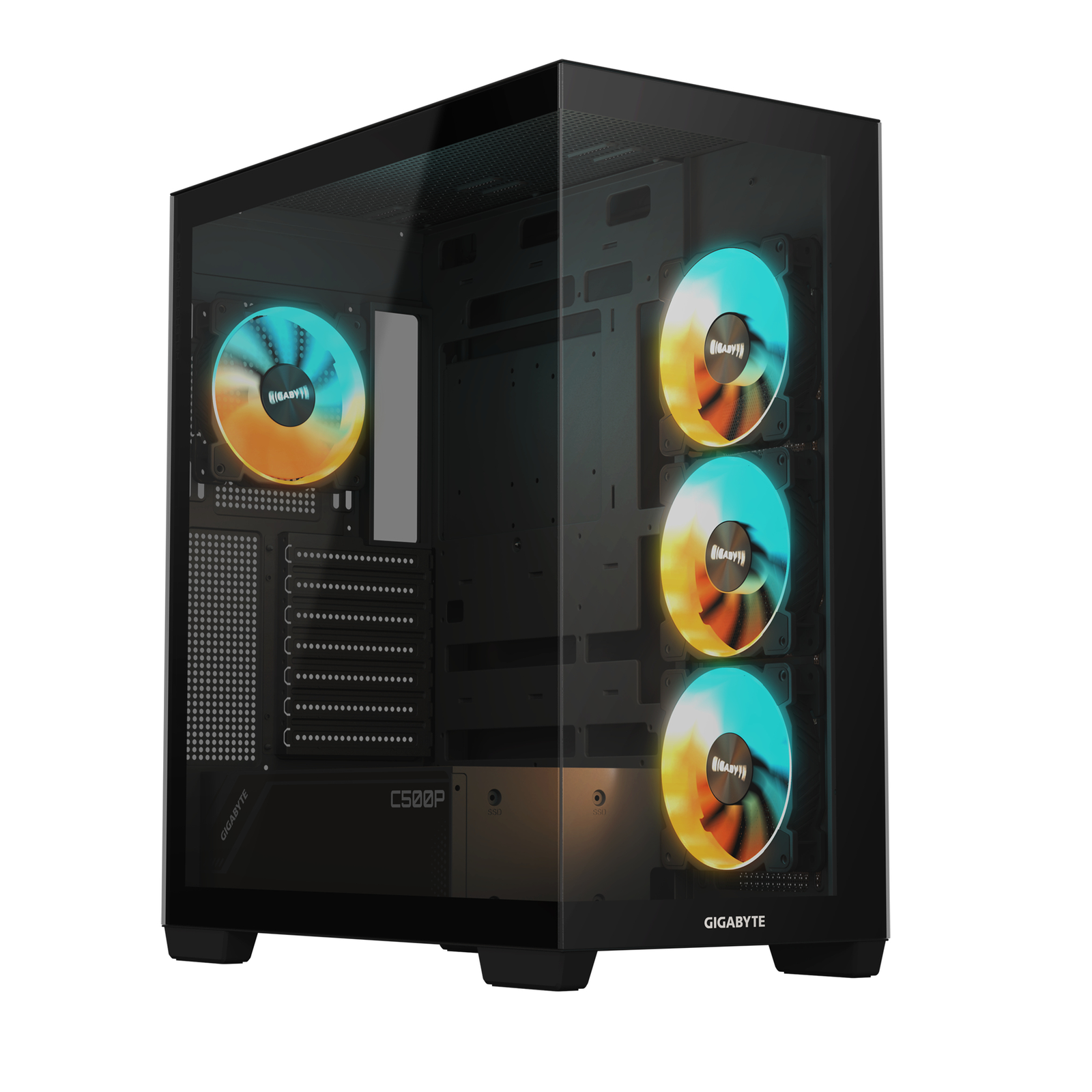GIGABYTE C500 PANORAMIC STEALTH Mid Tower ATX Side Panel with Window (tempered Glass)
