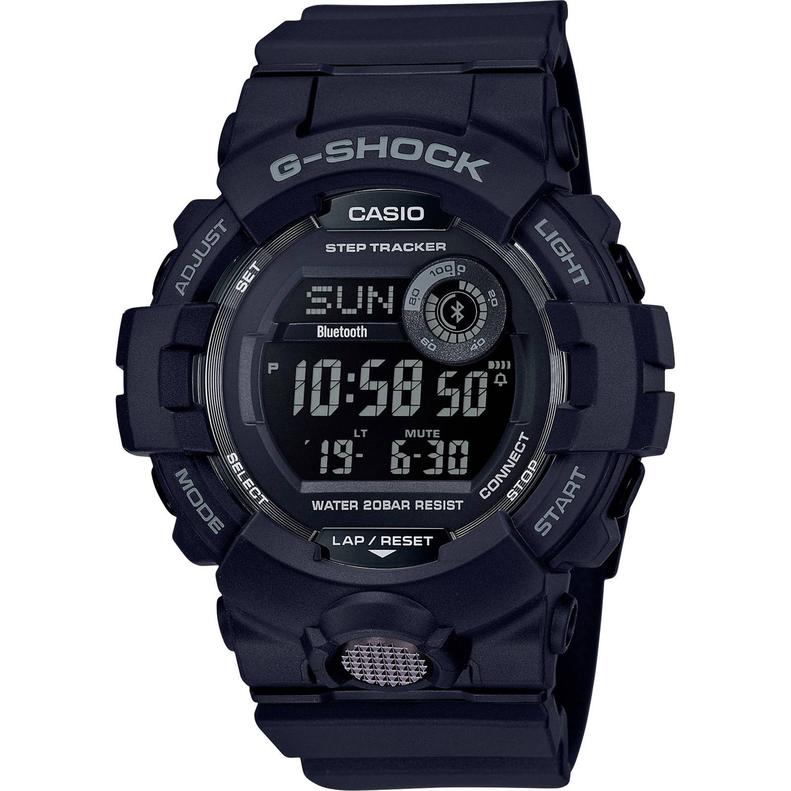 Casio Electronic Wristwatch GBD-800-1BER L X W H 15.5 48.6 54.1mm Black