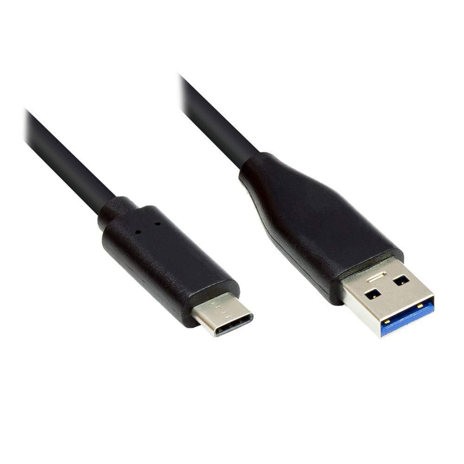 Good Connections USB 3.0 Connection Cable USB 3.0 A Plug to USB-C Plug CU Black 2 M