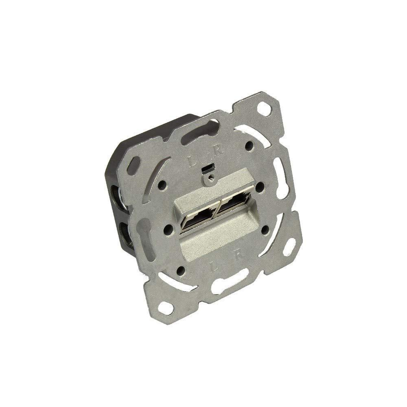 Good Connections Network Socket Cat 6A 2xRJ45 Shielded DESIGNABLE Vertical Cable Entryout Centre