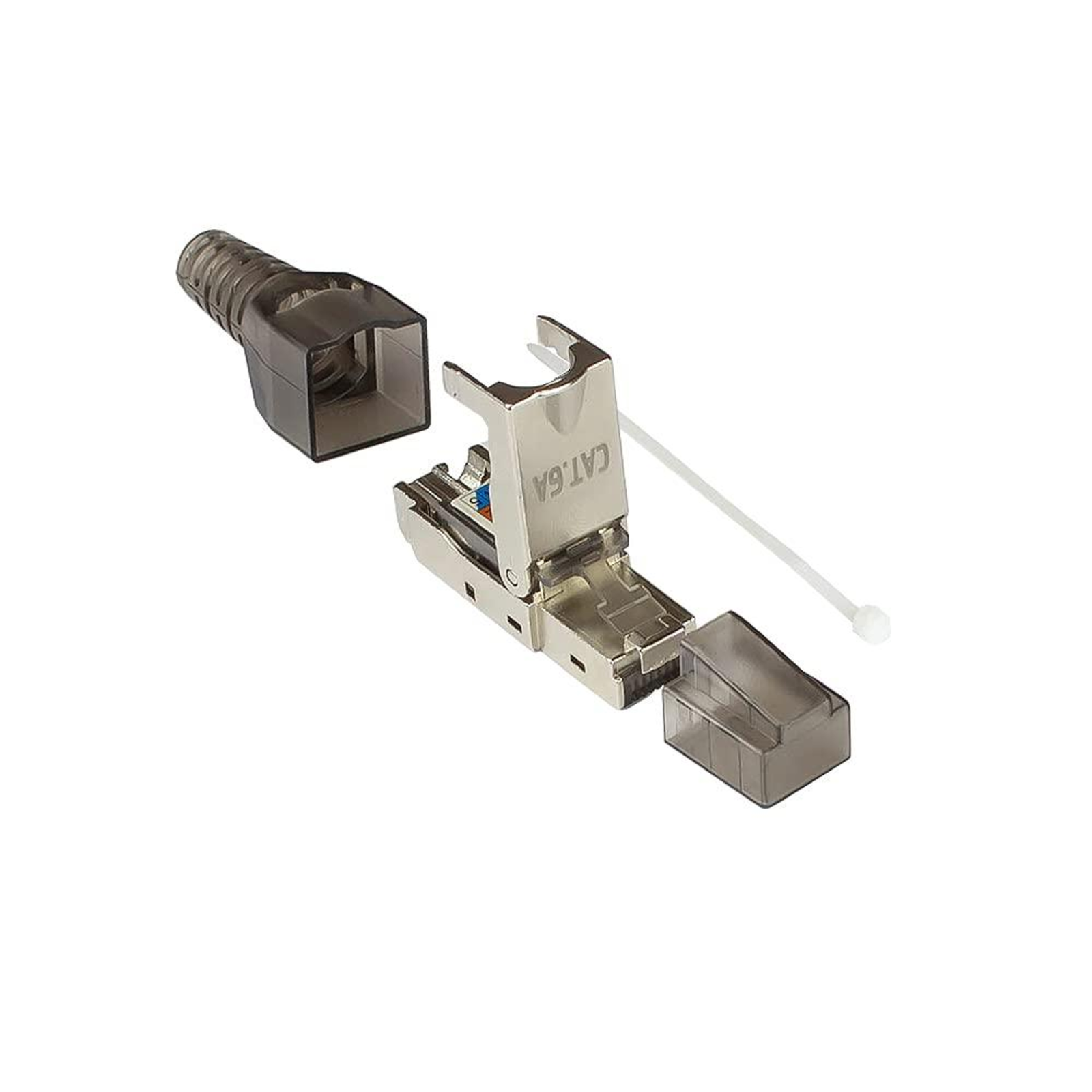 Good Connections GC-N0147 RJ-45 Black Silver transparent Male Straight Cat6a S/UTP (STP)