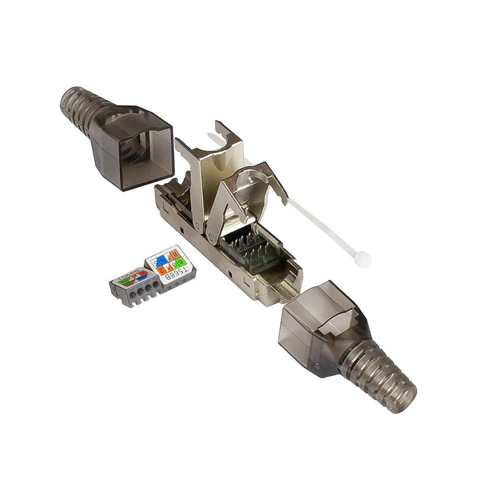 Good Connections Cable Connector Cat. 6A Tool-free Field Assembly LSA STP Shielded Network CAT 6a