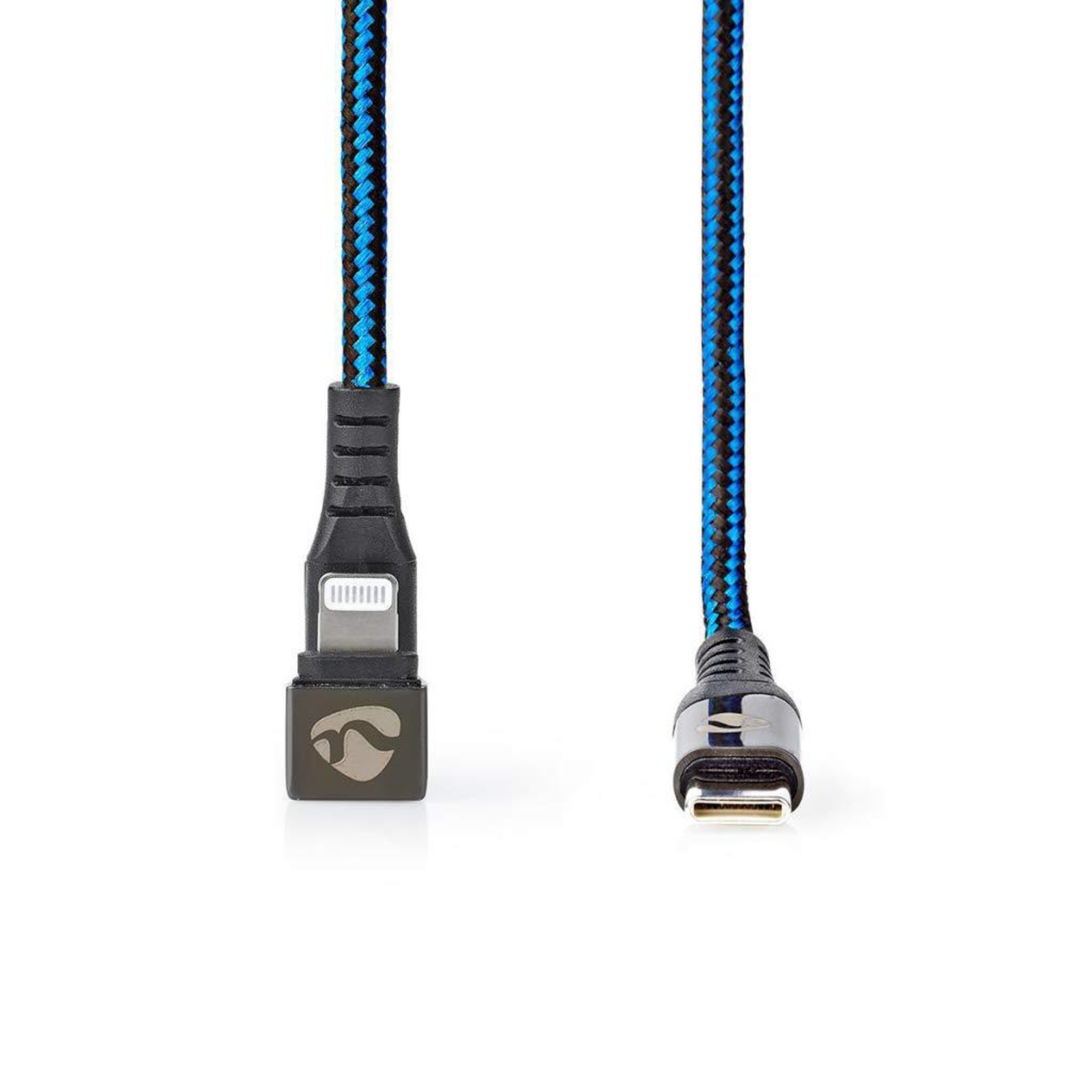 NEDIS USB Cable 2.0 Apple Lightning 8-pin USB-C Plug 60 W 480 Mbps Nickel-plated 1.00 M Round