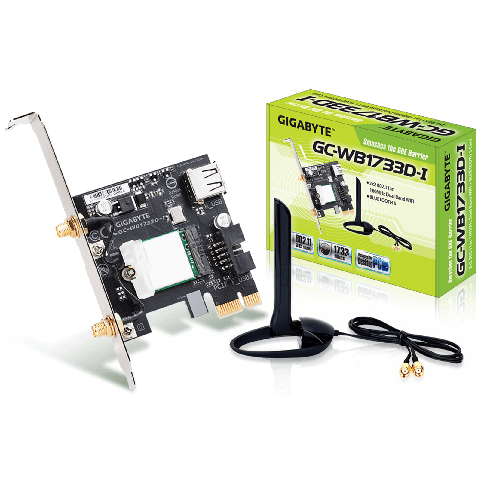GIGABYTE GC-WB1733D-I WLAN Bluetooth 5.0 PCIe X1