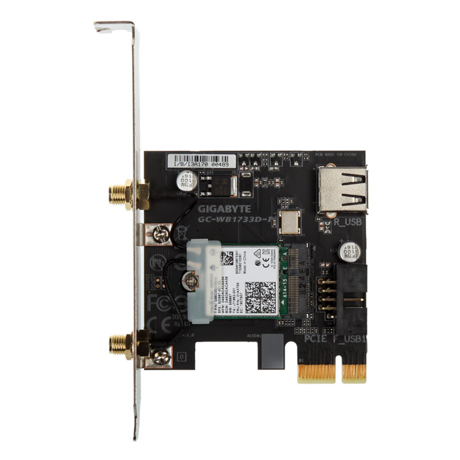 GIGABYTE GC-WB1733D-I WLAN Bluetooth 5.0 PCIe X1