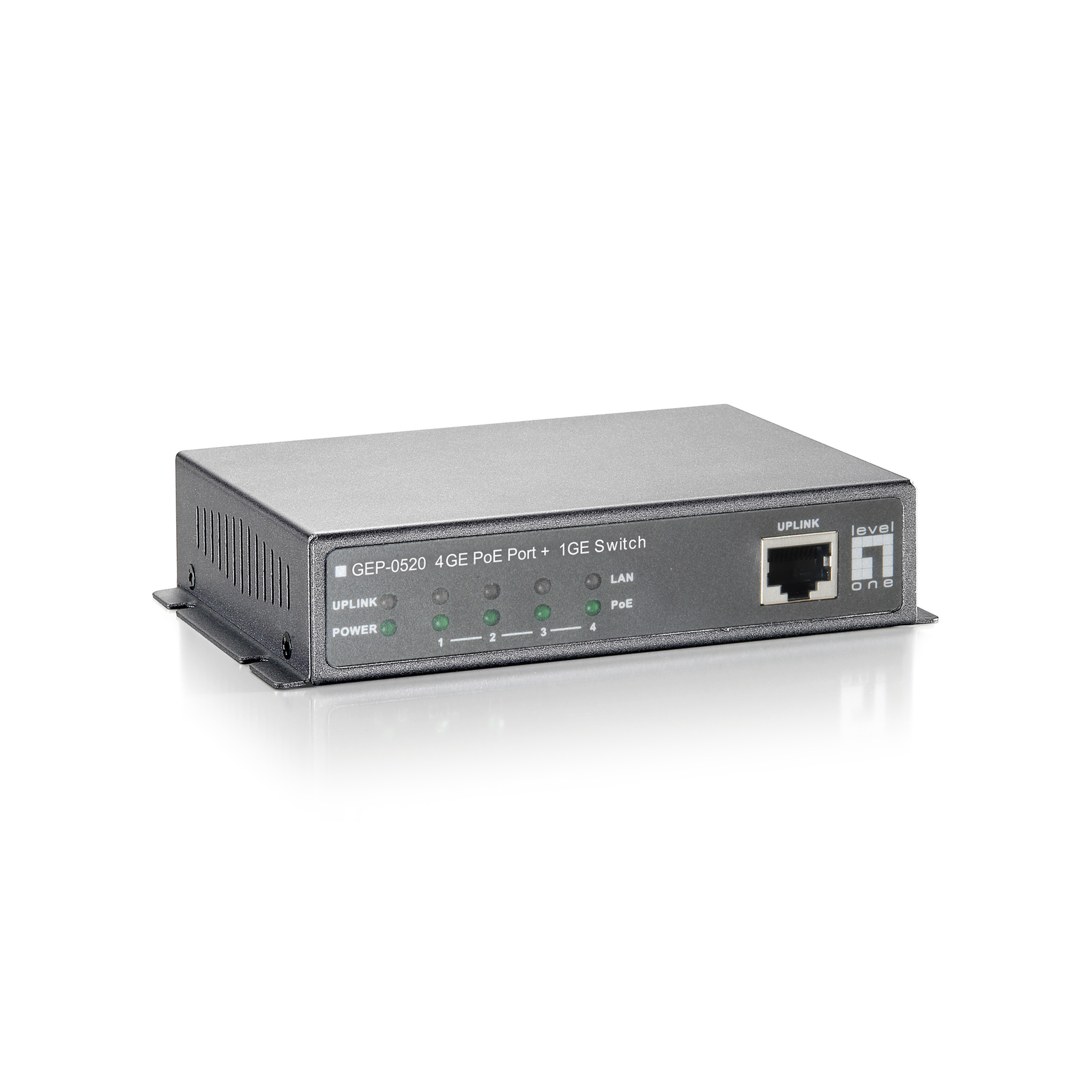 LevelOne Switch 5x GE GEP-0520 61.6W 4xPoE+