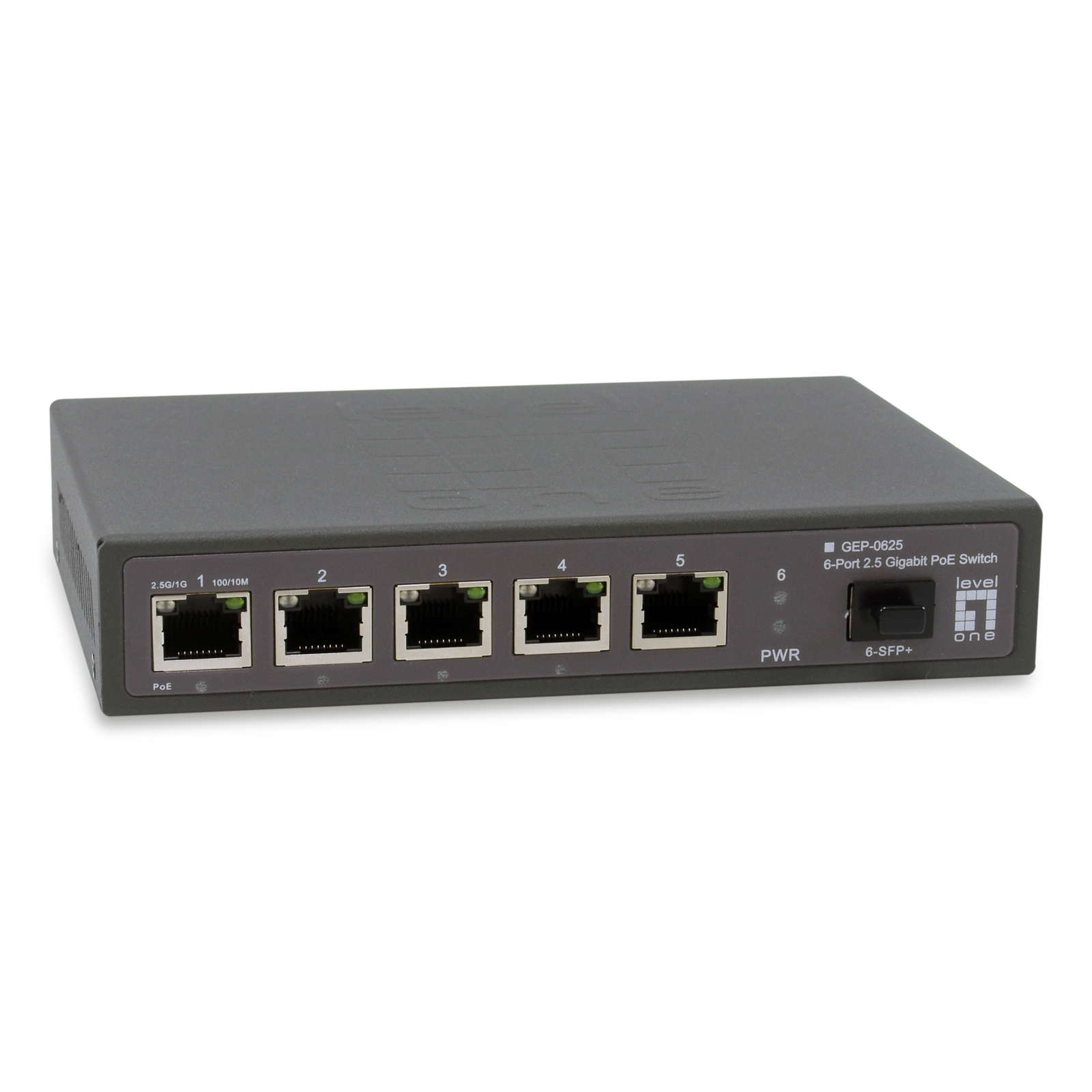 LevelOne Switch 6x GE GEP-0625 2.5GbE 57W 8xPoE+ Sw