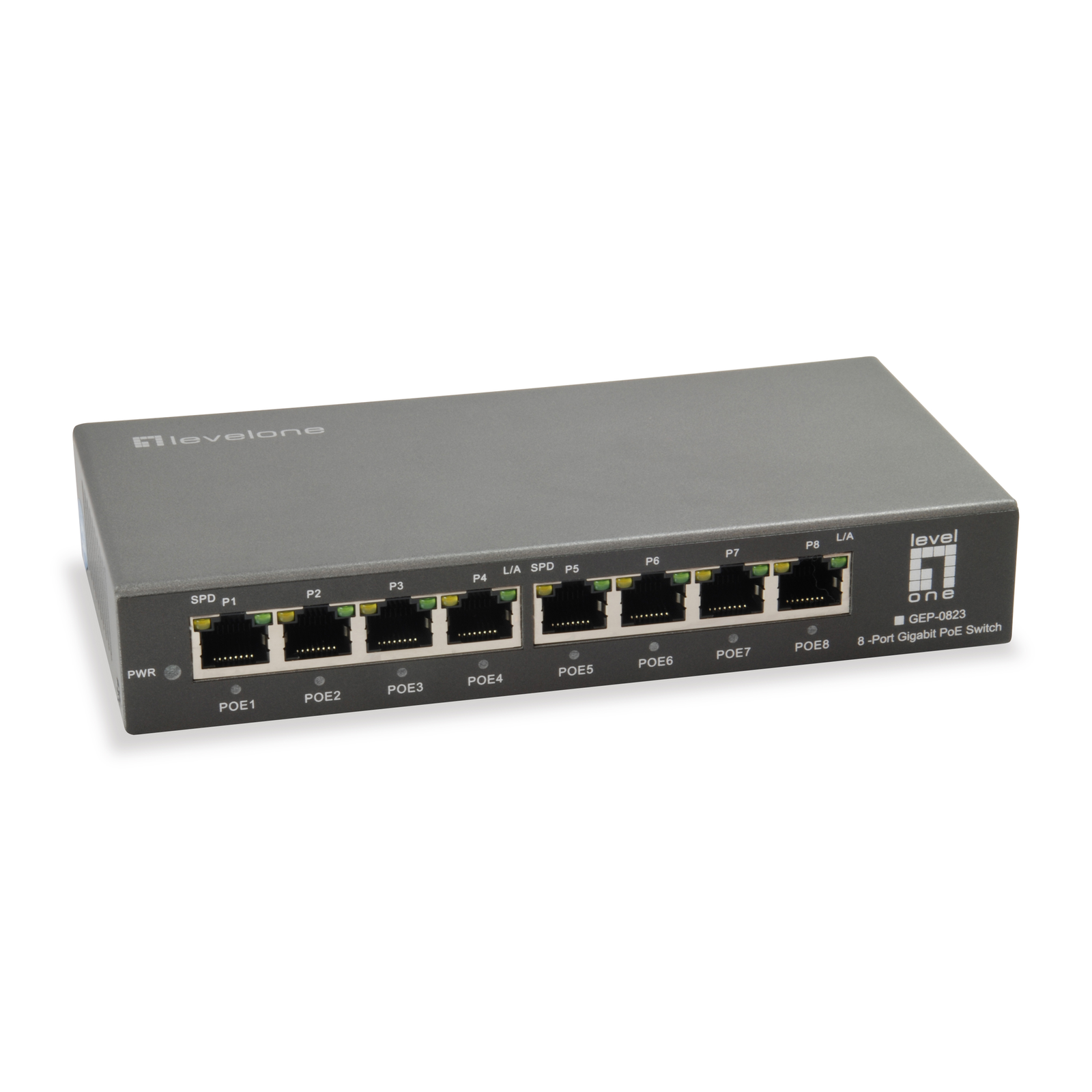 LevelOne Switch 8x GE GEP-0823 120W 8xPoE+