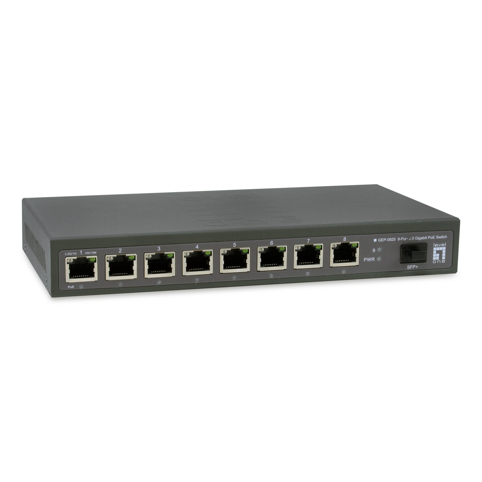 LevelOne Switch 9x GE GEP-0925 2.5GbE 108W 8xPoE+ Sw