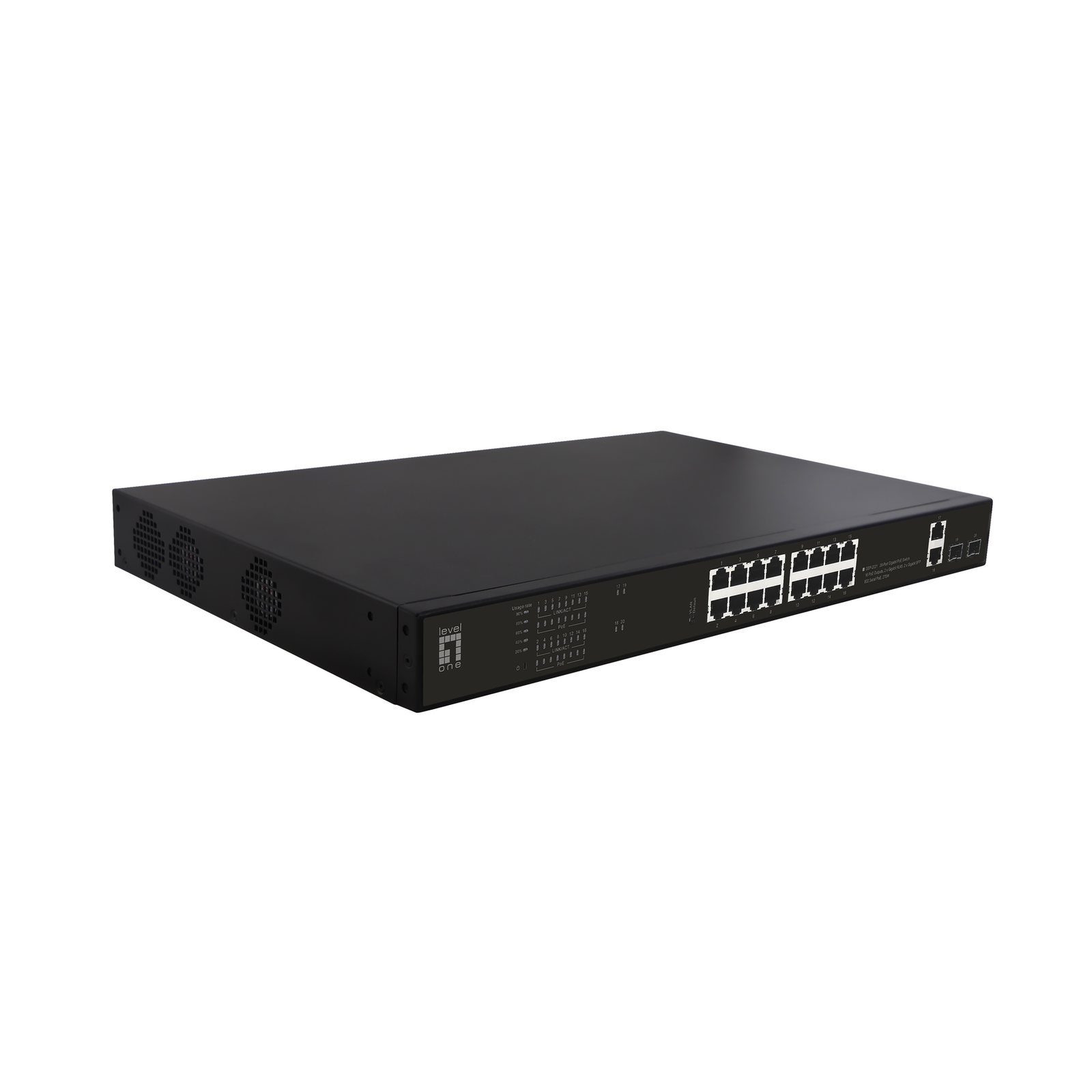 LevelOne Switch 16x GE GEP-2021 2xGE 2xGSFP 19