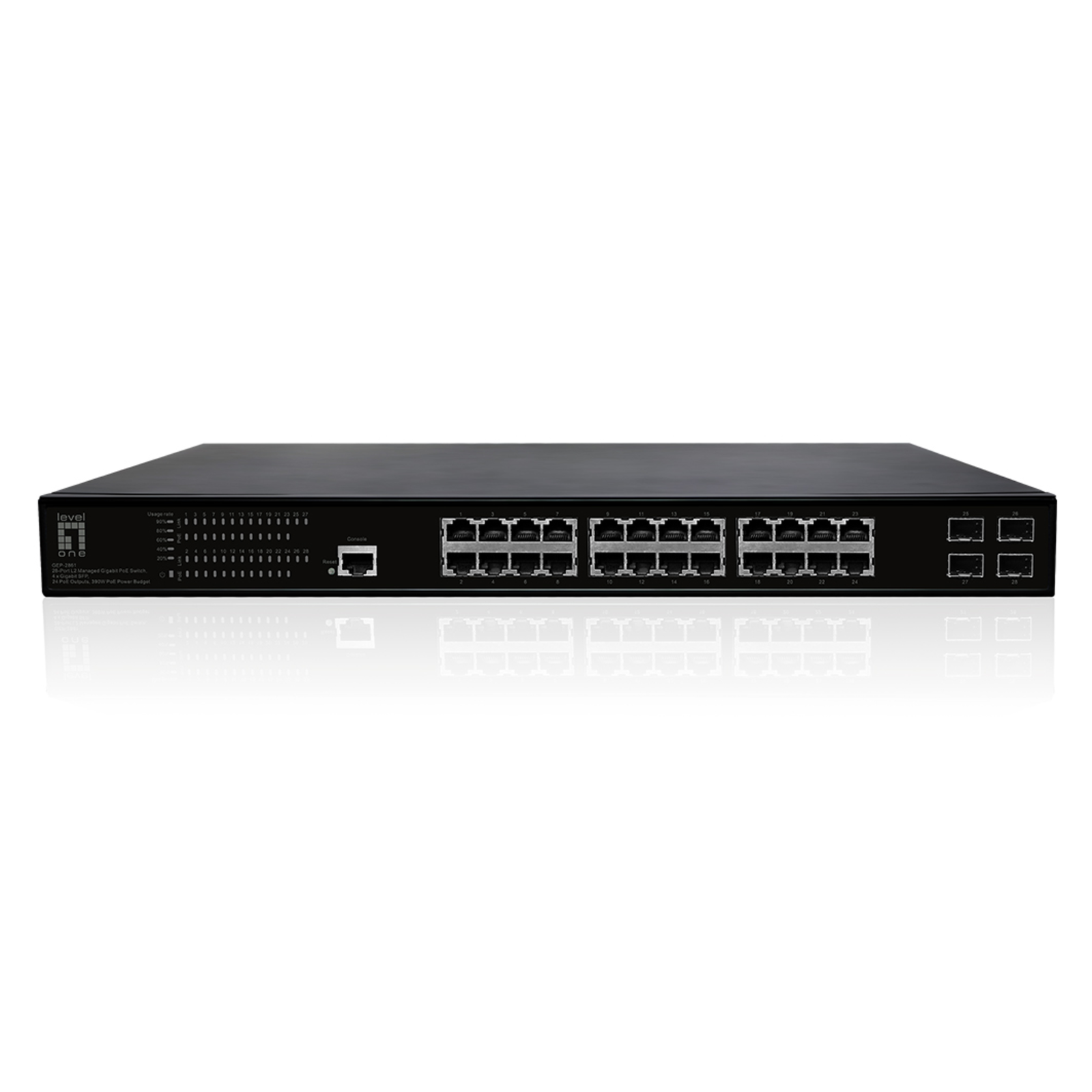 LevelOne Switch 28xPort GEP-2861 4xGSFP 19