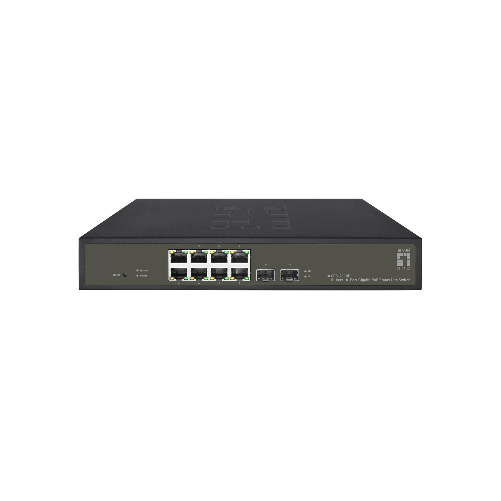 LevelOne Switch 8x GE GES-2110P 2xGSFP 19