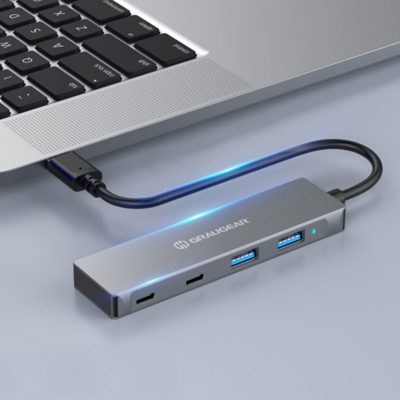 grayGEAR USB Hub 4x USB 3.0 2x Type-C And 2x Type-A