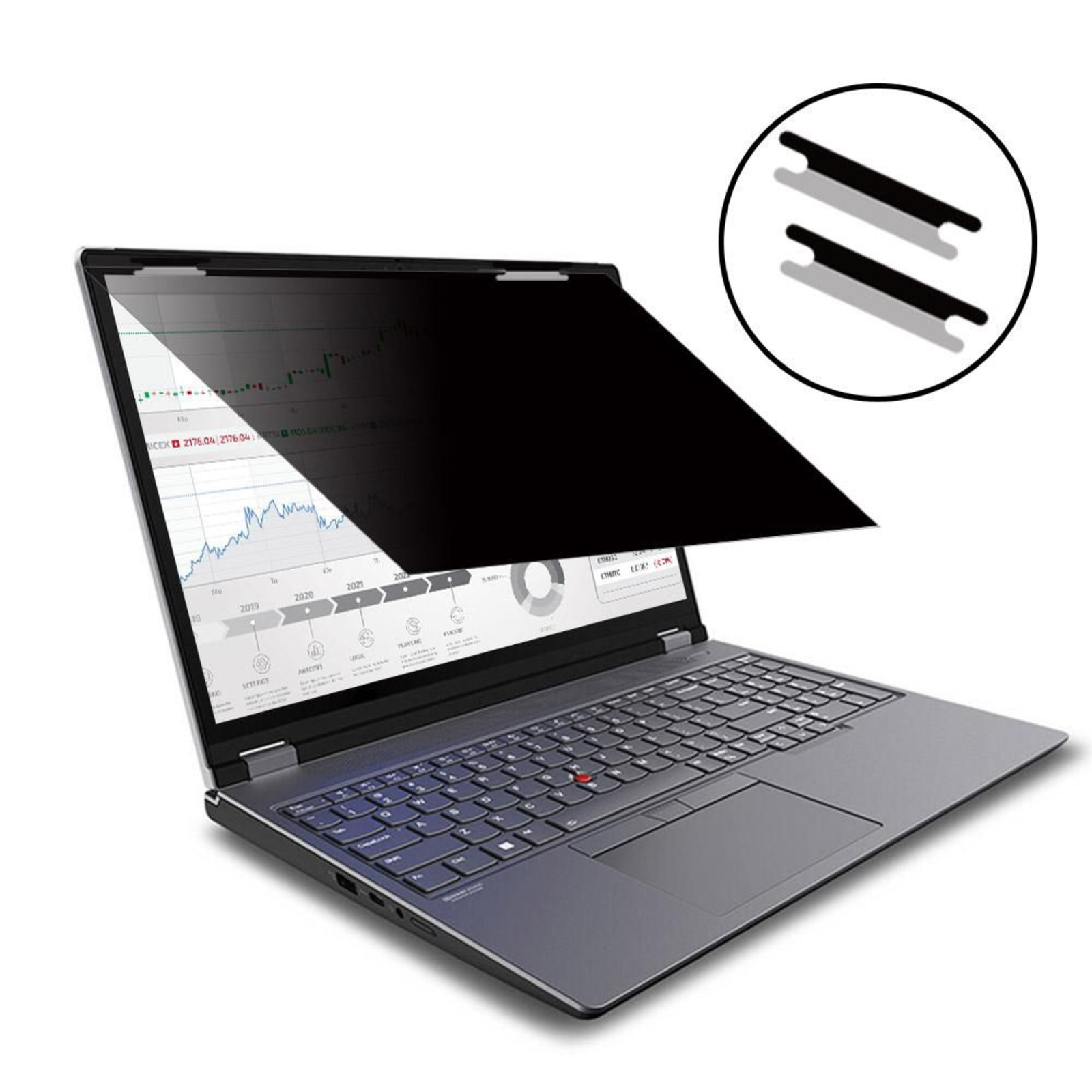 eStuff Flip Attach Privacy Filter 15.6inch169 345mm X