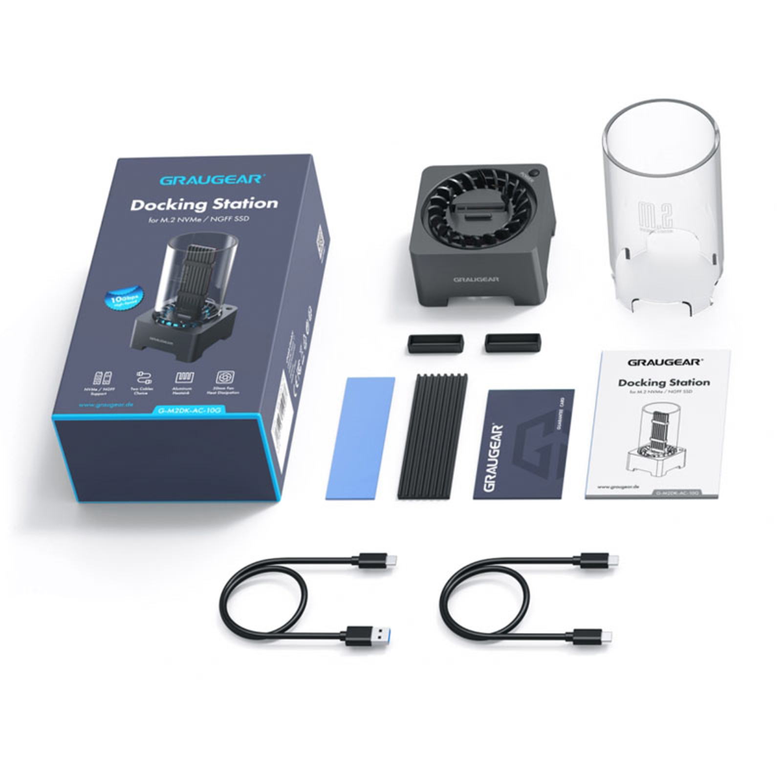 grayGEAR Docking Station for M.2NVMe/ NGFF SSD